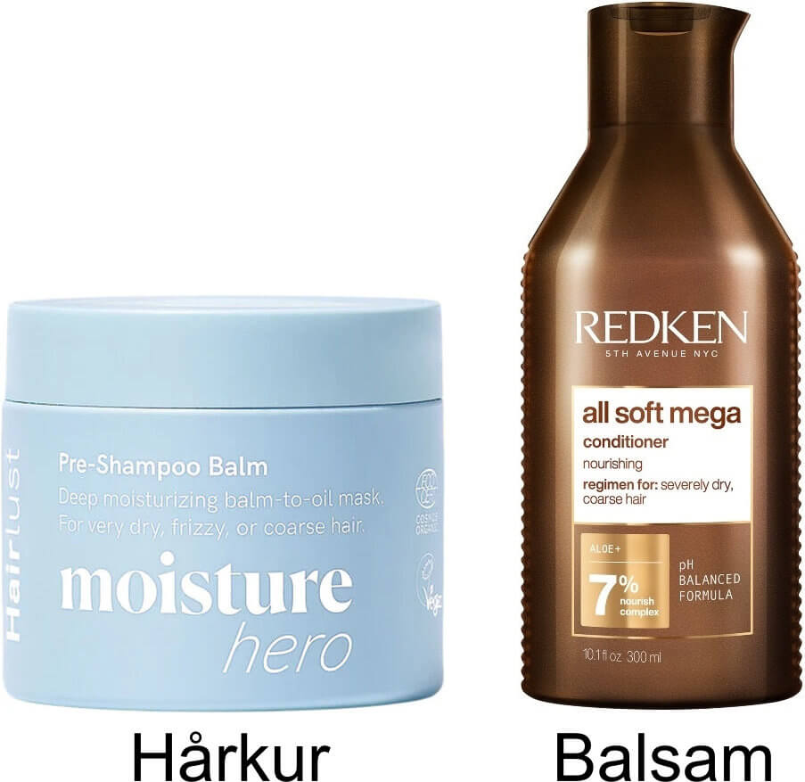 Hårkur og balsam til kraftigt hår