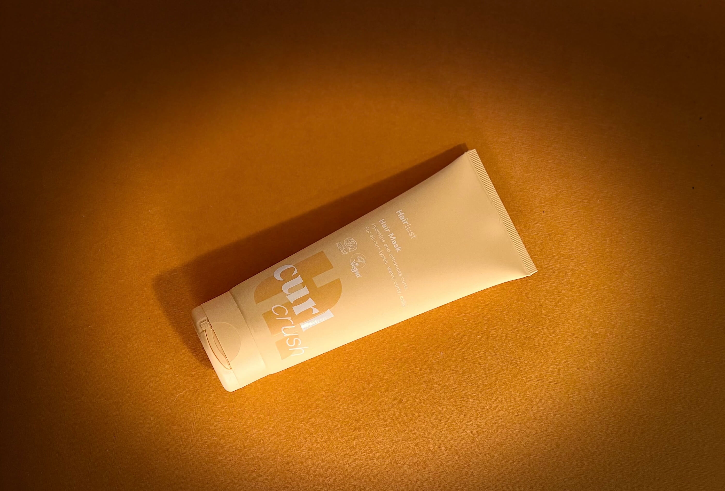 Hairlust Curl Recovery & Protection Mask orange baggrund