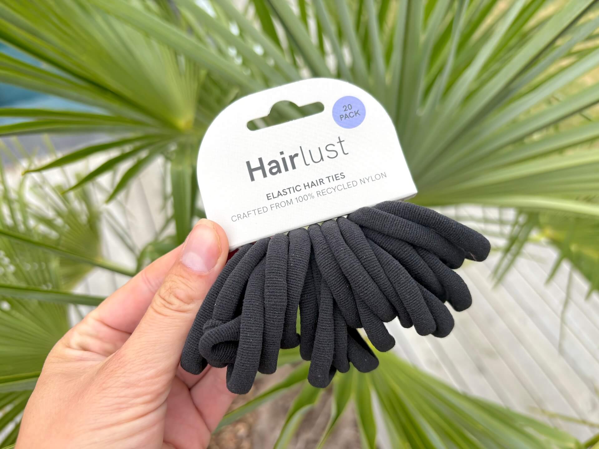 Hairlust Elastic Hair Ties, 20-Pack 