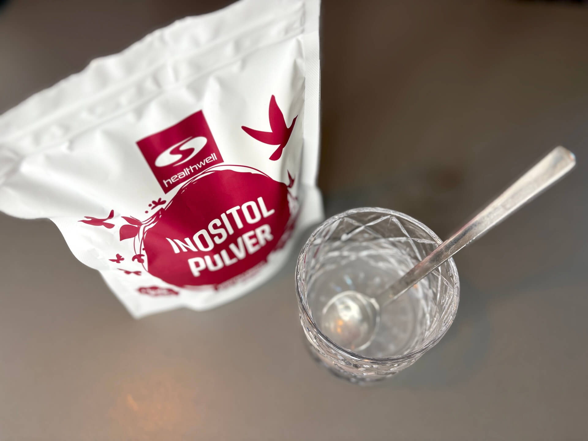 Healthwell Inositol Pulver opløst i vand