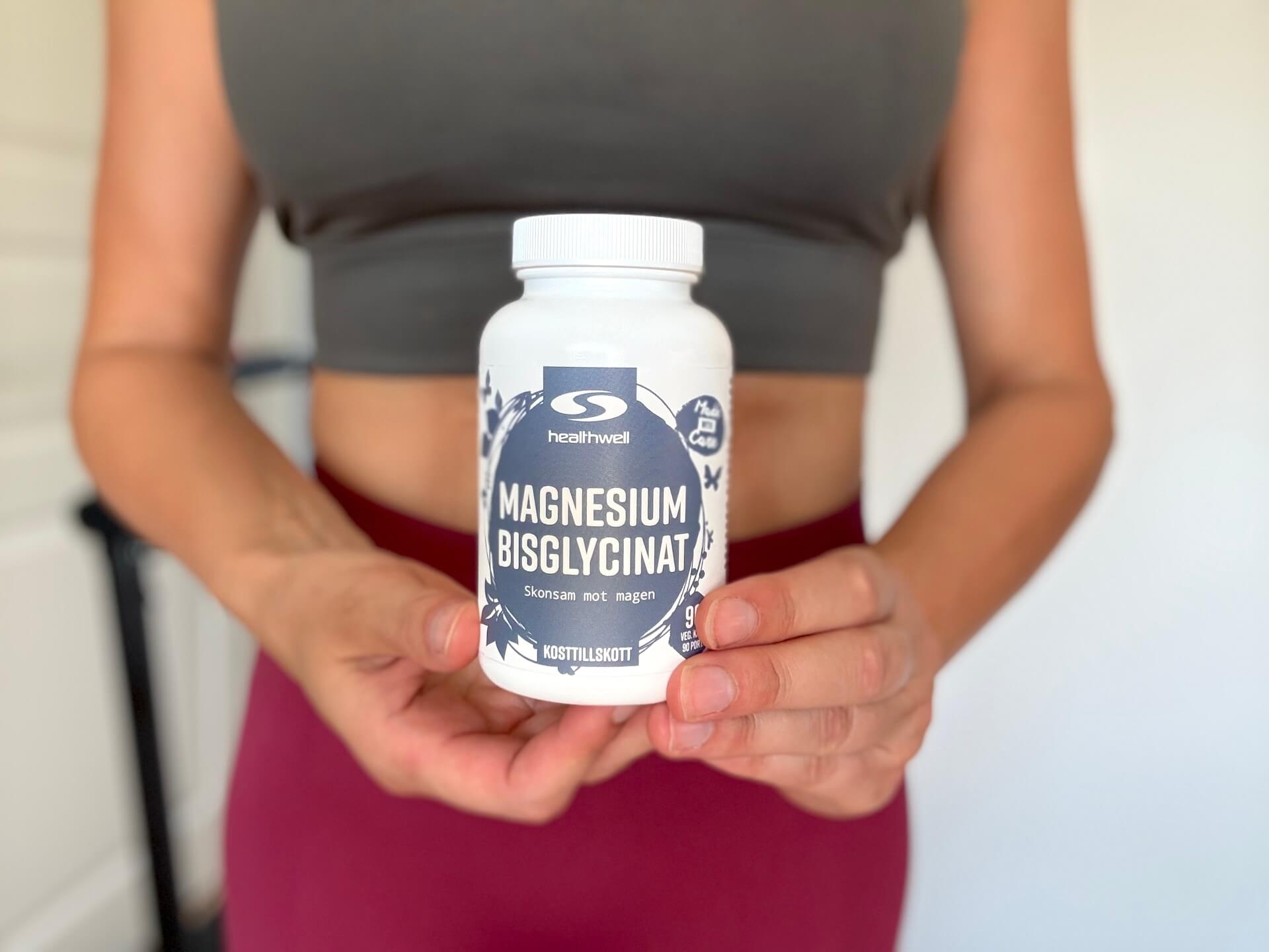 Healthwell Magnesium Bisglycinat foran mave
