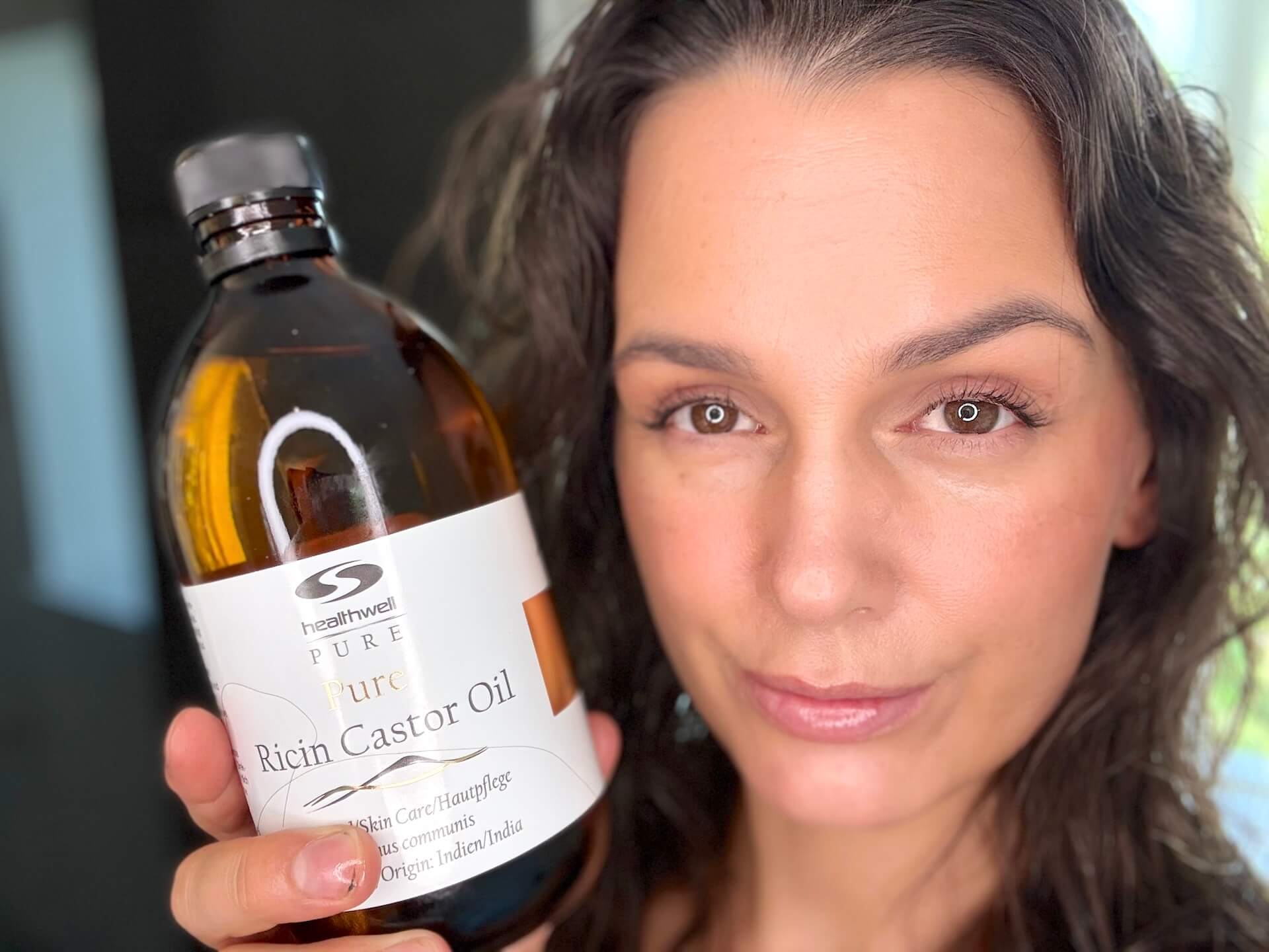 Healthwell PURE Ricinus Castor olie ØKO brugt i ansigtet