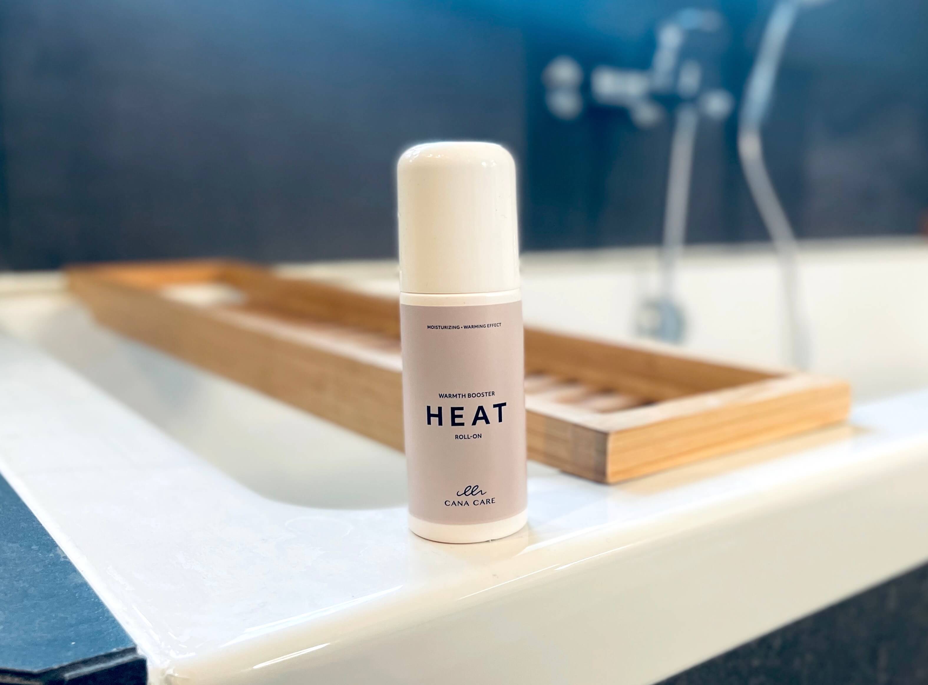 HEAT fra Cana Care på badeværelse