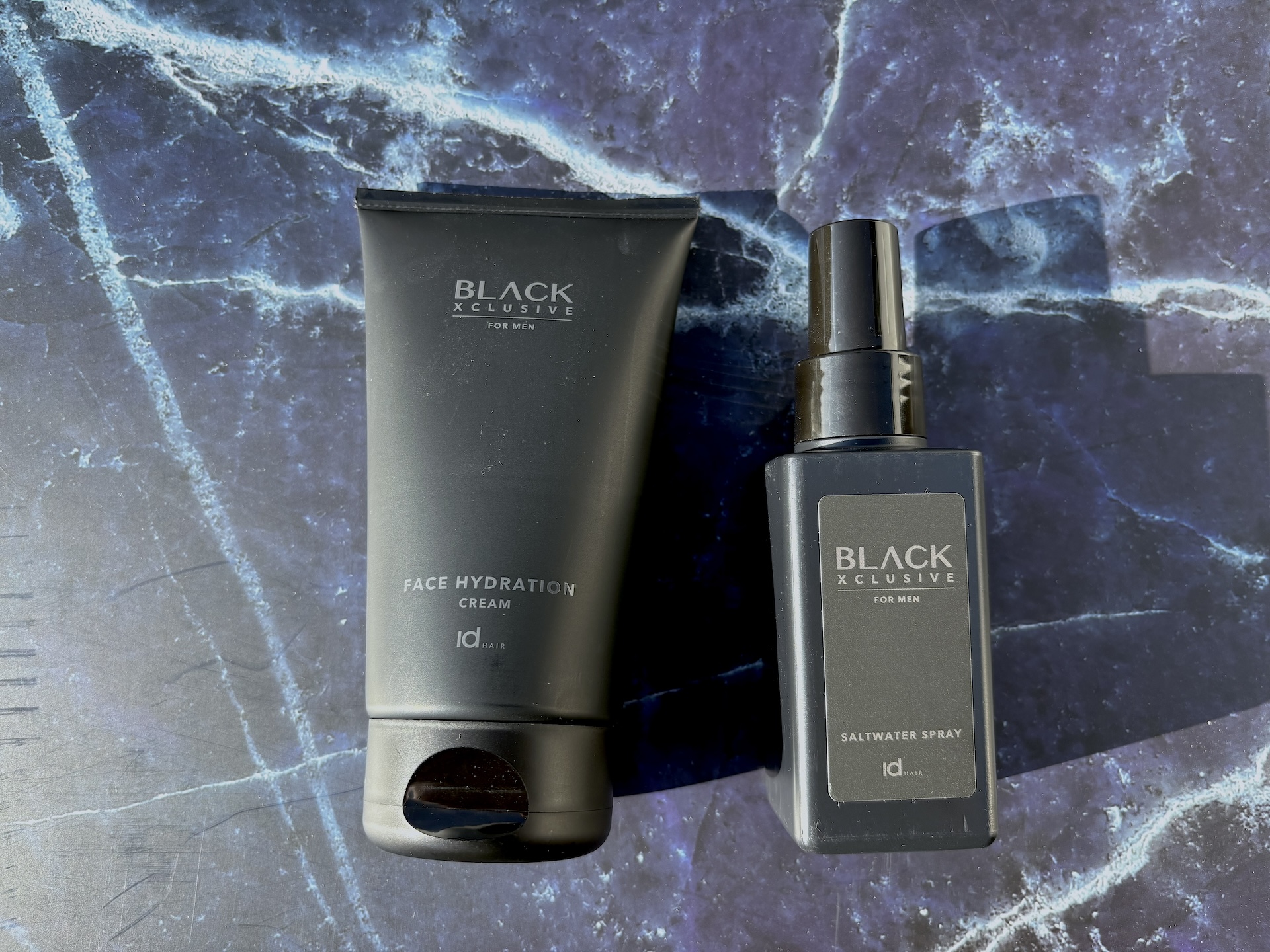 IdHAIR Black Xclusive Face Hydration Cream og saltwater spray