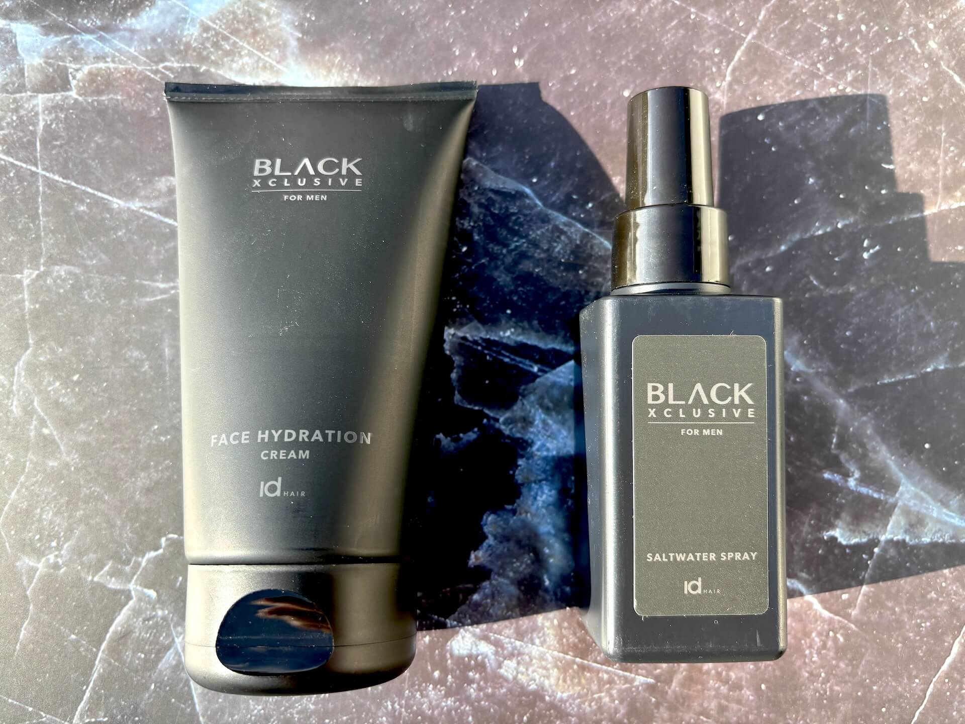 IdHAIR Black Xclusive Saltwater Spray og ansigtscreme