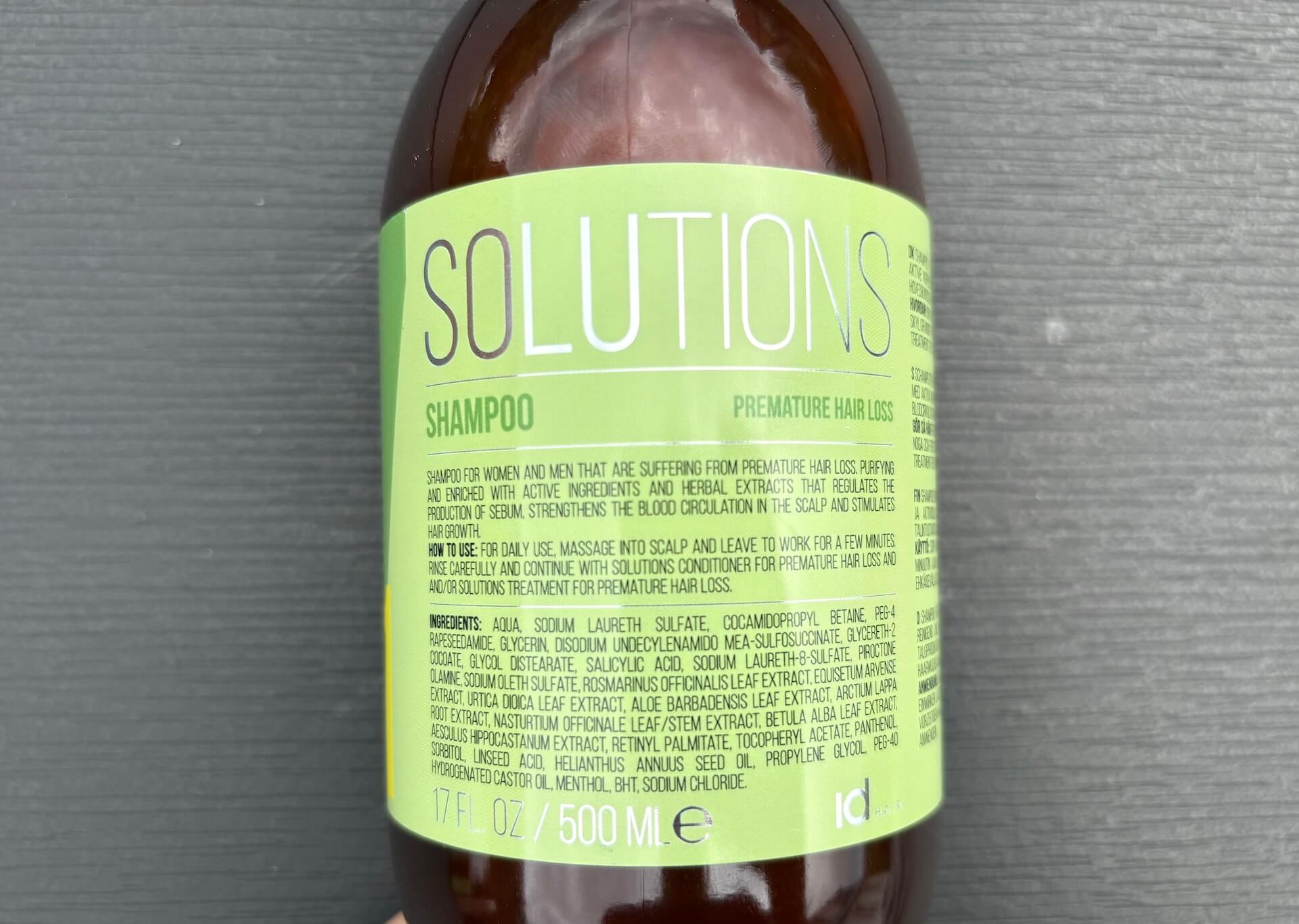 IdHAIR Solutions No.7-1 Shampoo vejledning