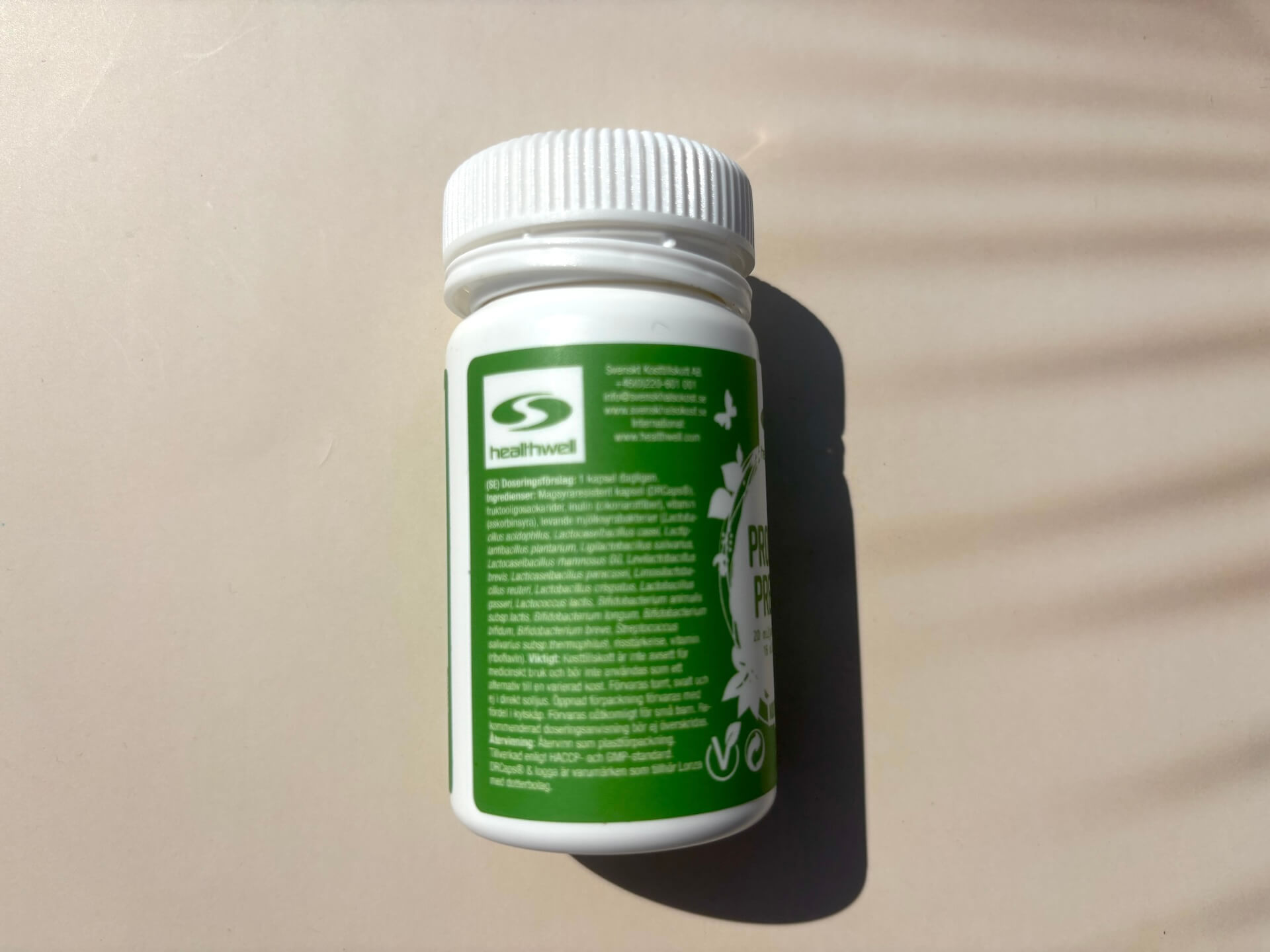 Info på Healthwell Probiotic Premium