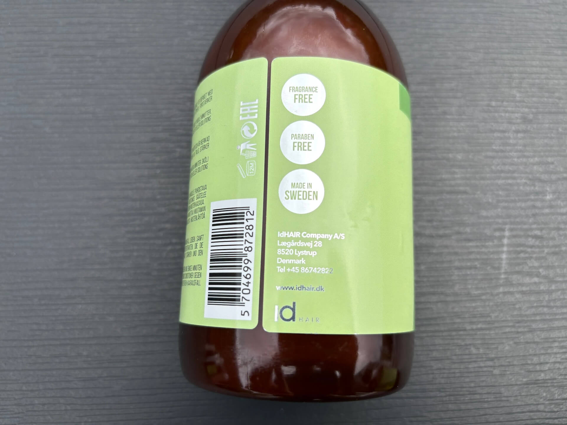 Informationer på IdHAIR Solutions No.7-1 Shampoo