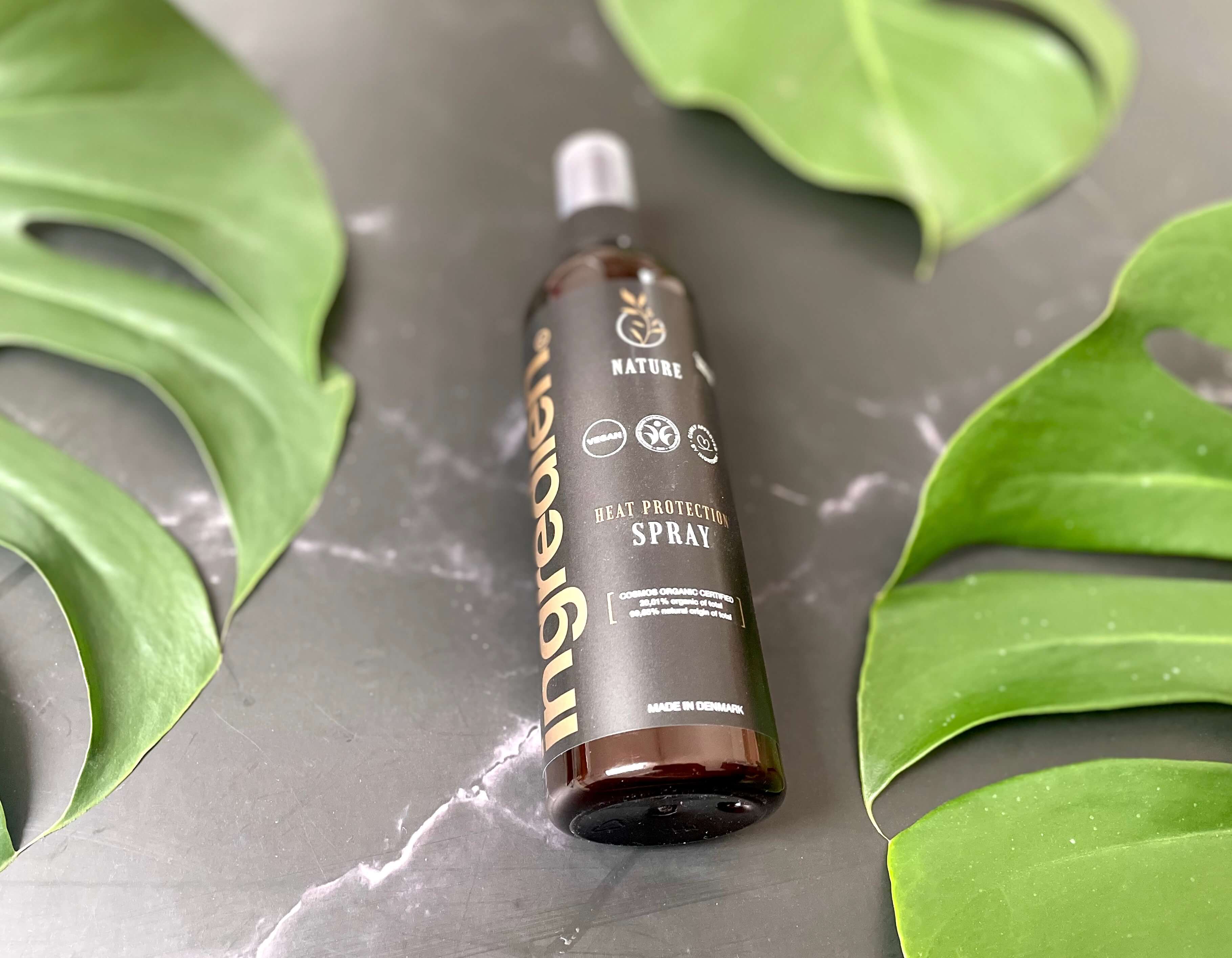 ingredien Nature Heat Protection Spray på bord