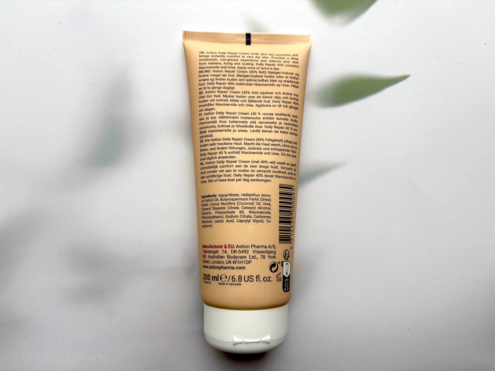 Ingredienser i Astion Daily Repair 40%
