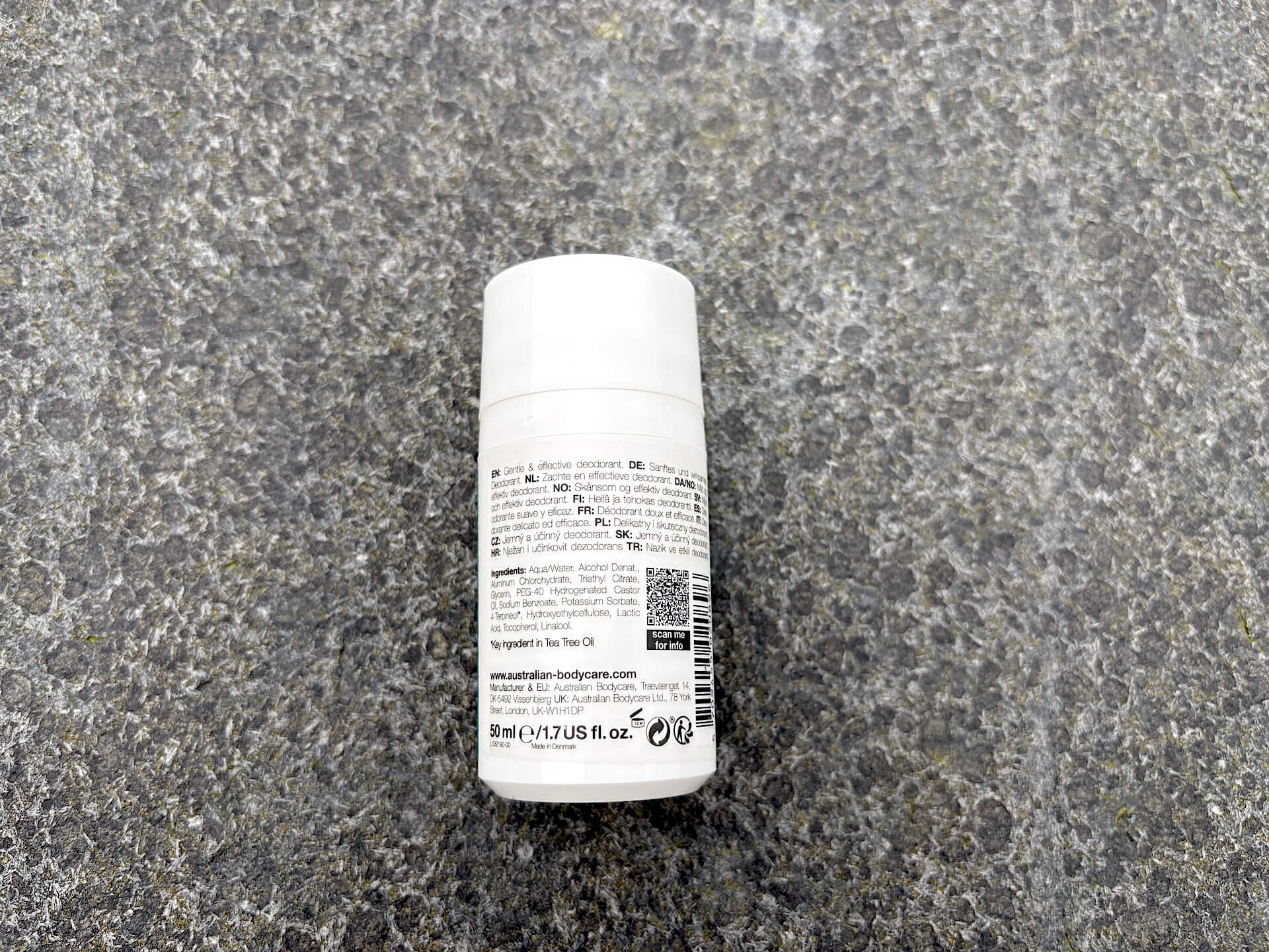 Ingredienser i Australian Bodycare Deo Roll-On