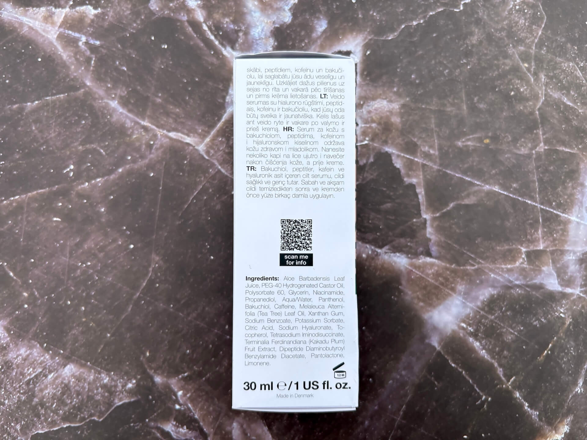 Ingredienser i Australian Bodycare Pre-Aging Serum