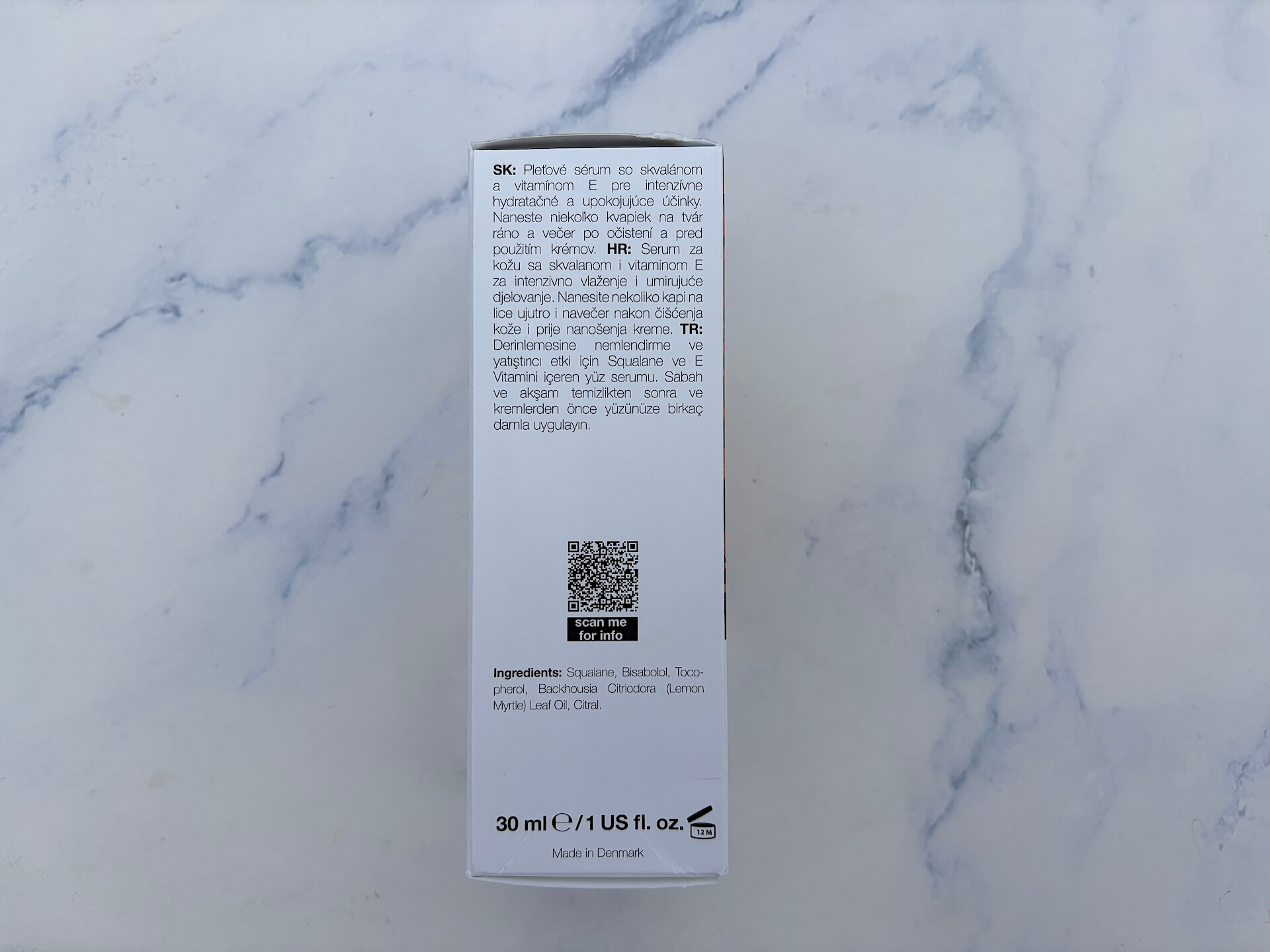 Ingredienser i Australian Bodycare Squalane Serum