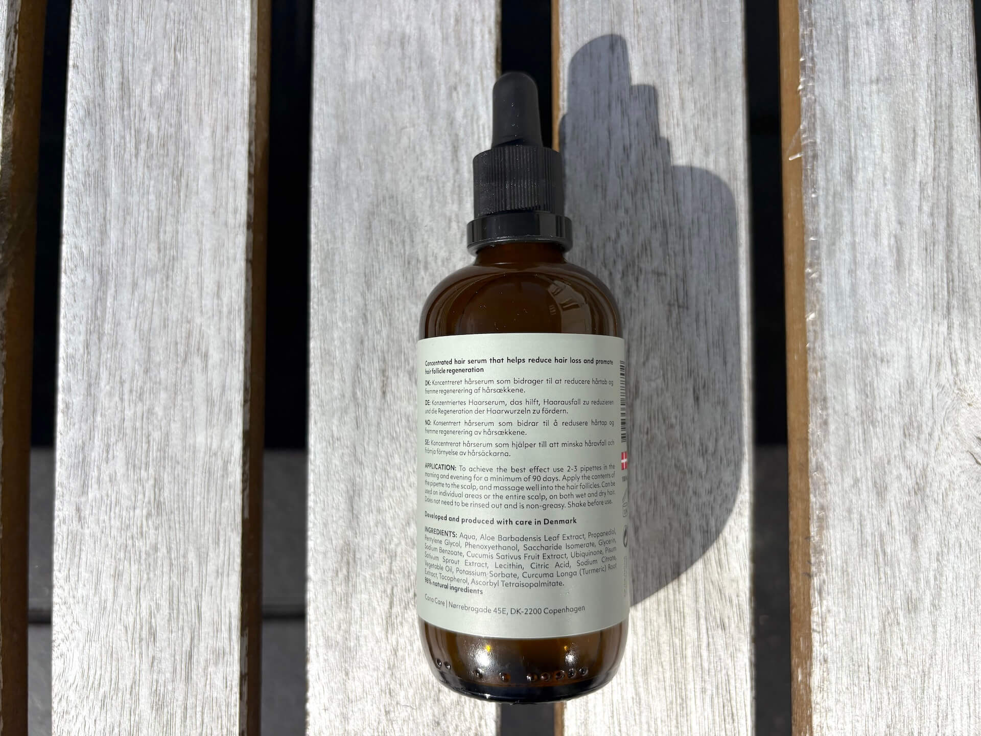 Ingredienser i Cana Care GROW hårvækstserum
