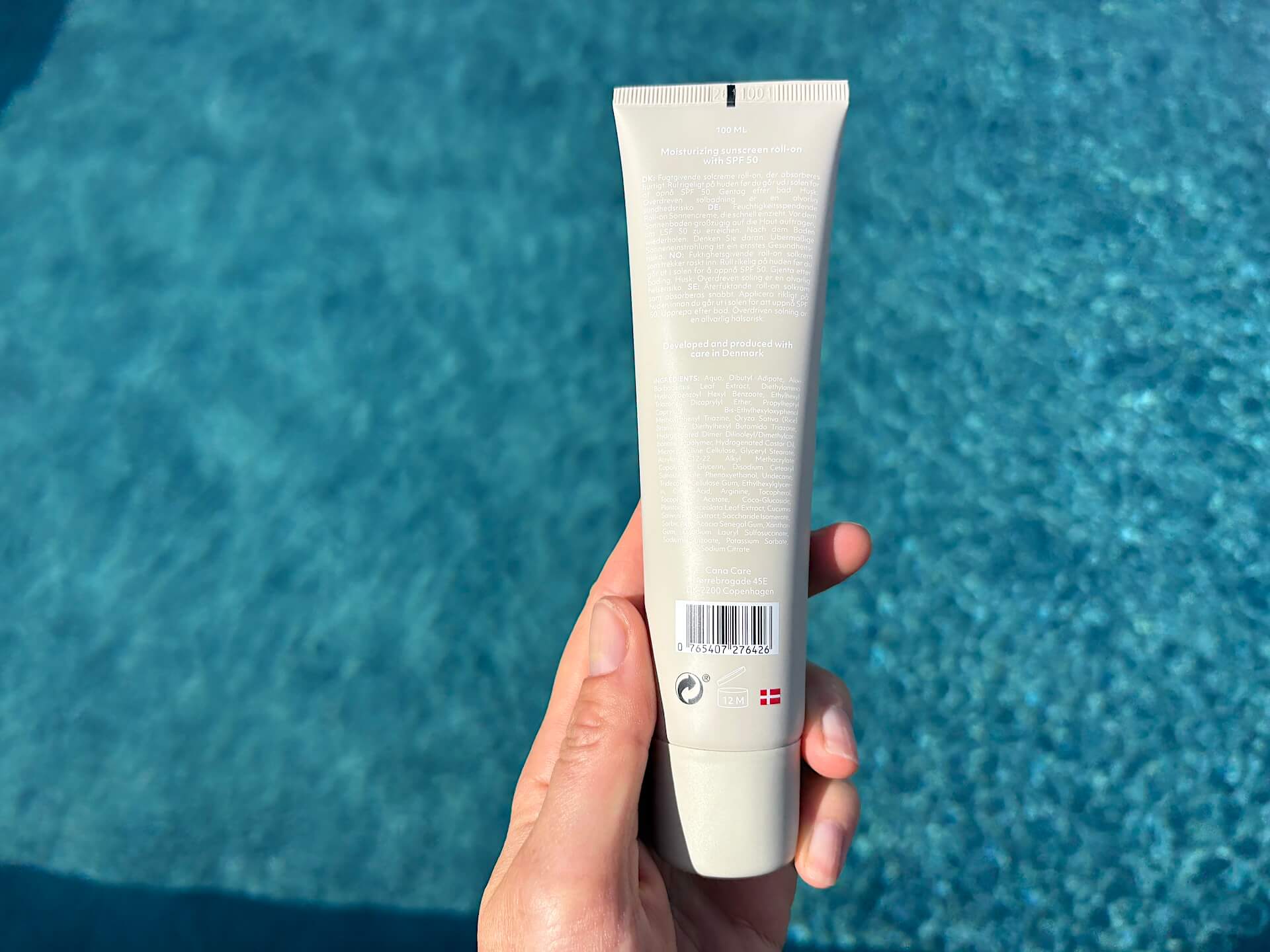 Ingredienser i Cana Care PROTECT Sun Lotion SPF 50 roll-on
