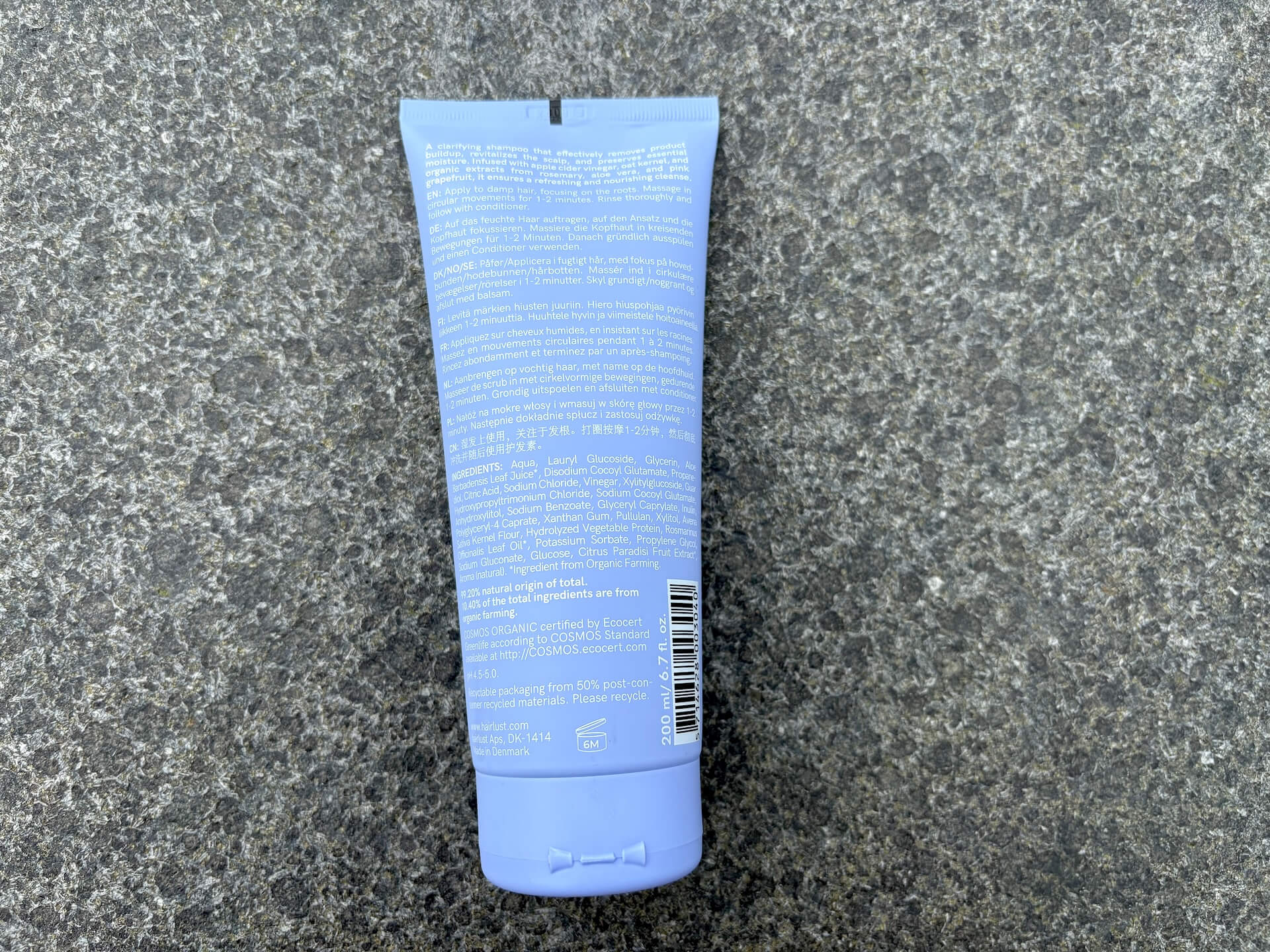 Ingredienser i Hairlust Scalp Delight ACV Clarifying Shampoo