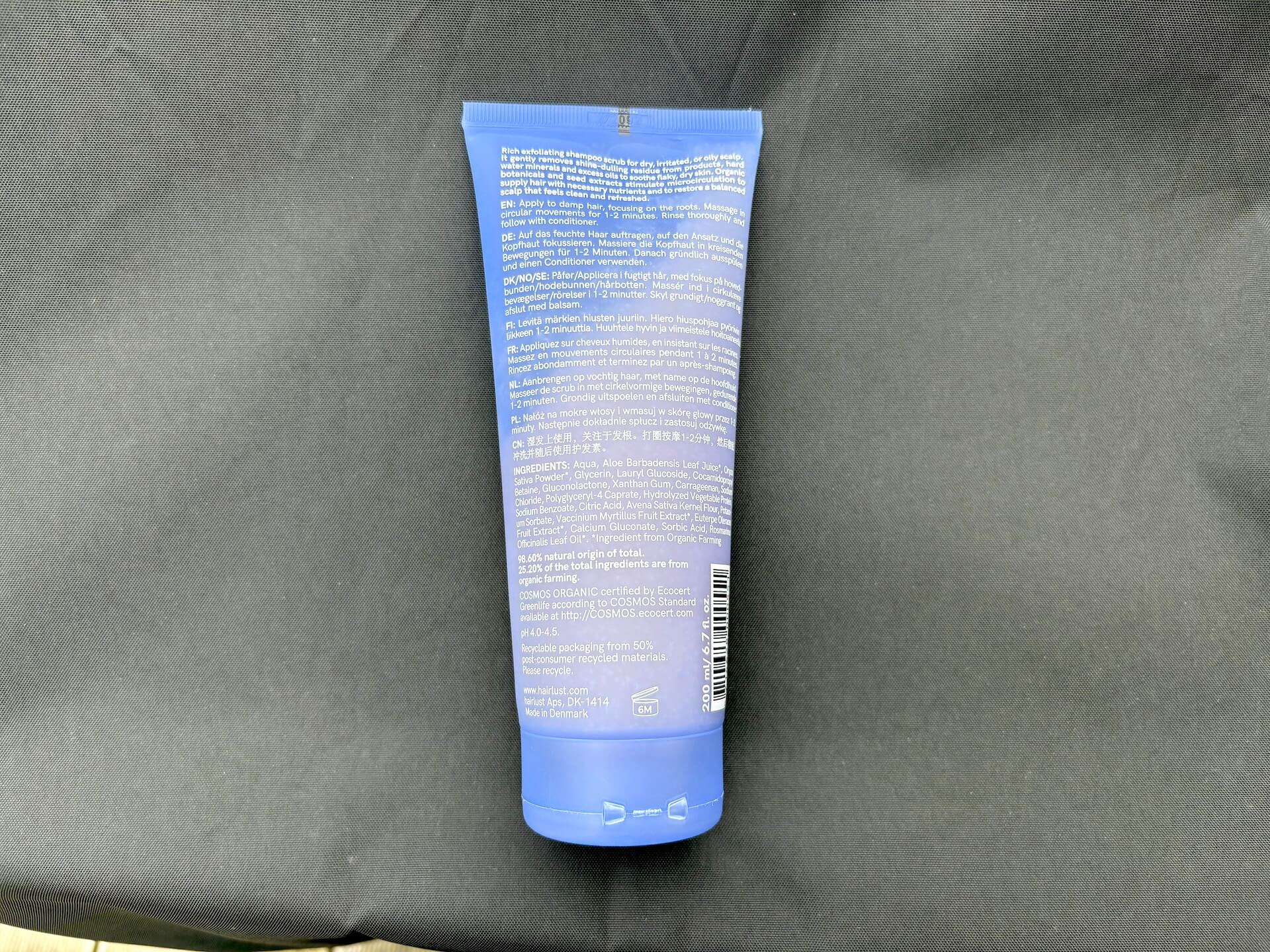 Ingredienser i Hairlust Scalp Delight Detox Scrub hovedbundsscrub