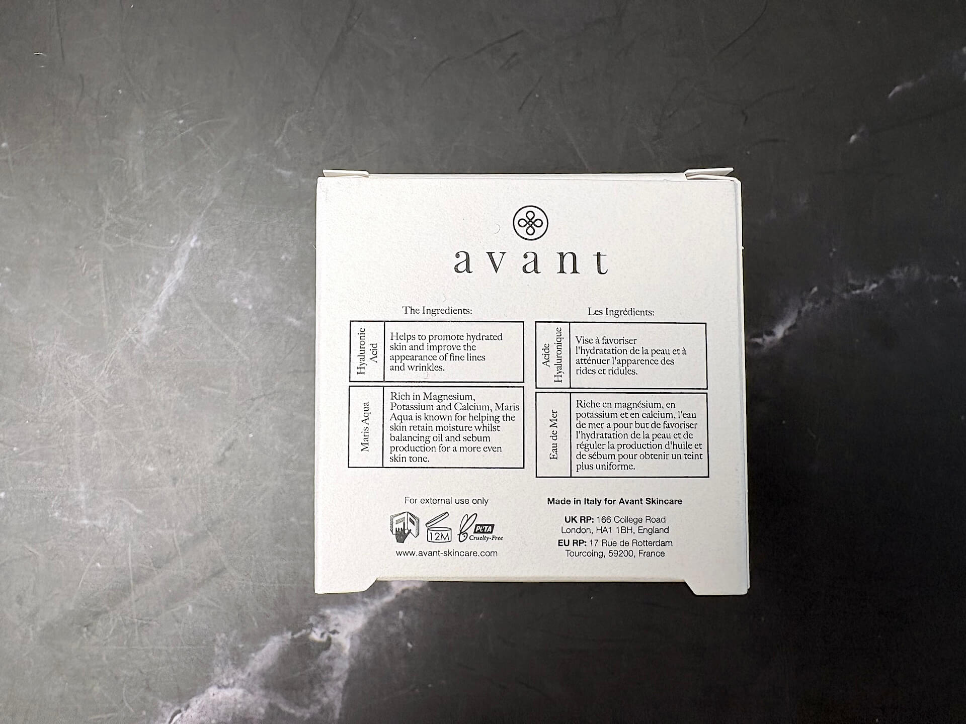 Ingrediensfordele ved Avant Skincare Deluxe Hyaluronic Acid Vivifying Face & Eye Night Cream