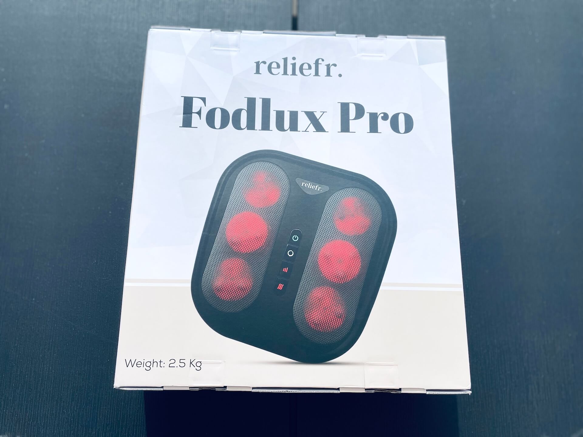 Kasse med Reliefr Fodlux Pro