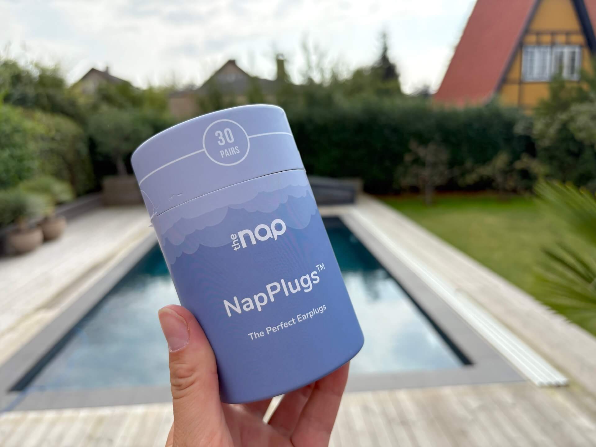 Kasse med TheNap NapPlugs sove ørepropper