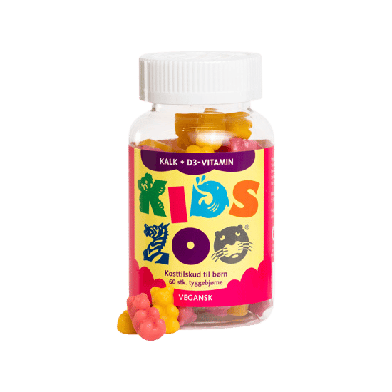 Kids Zoo Kalk + D-vitamin Tyggedyr 