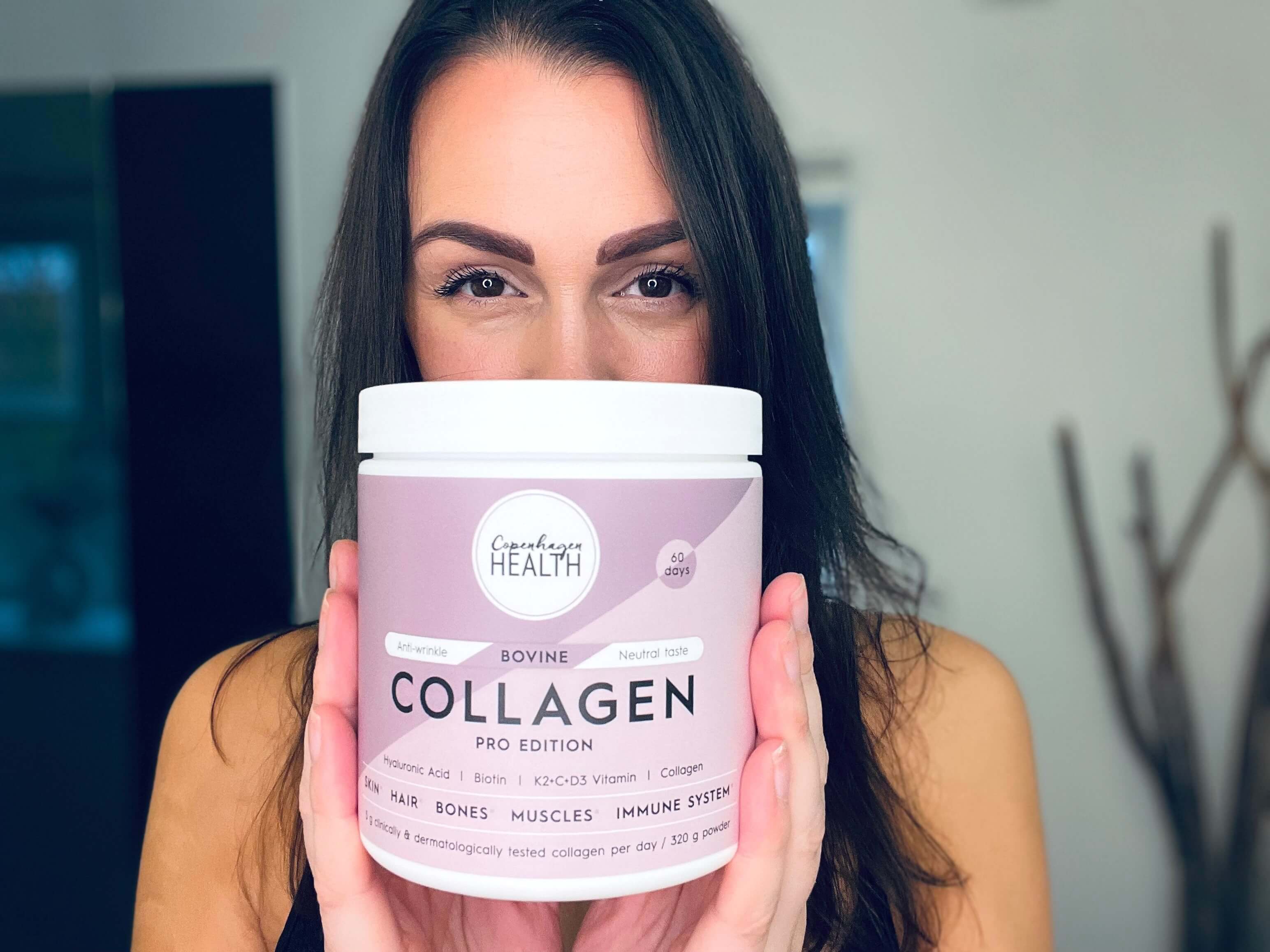 Kvinde med Bovine Collagen Pro Edition fra Copenhagen Health