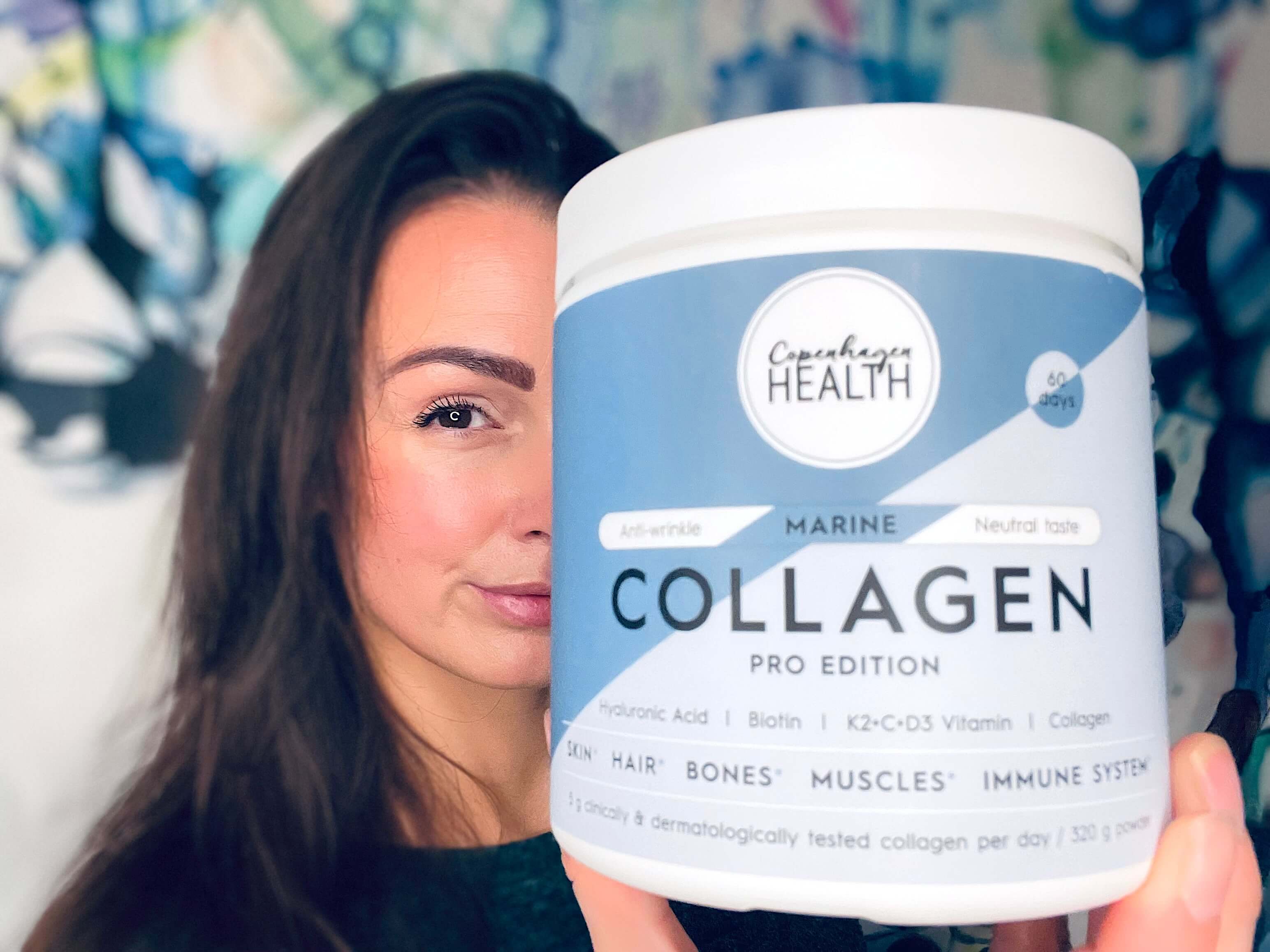 Kvinde med Copenhagen Health Pro Edition marine kollagen