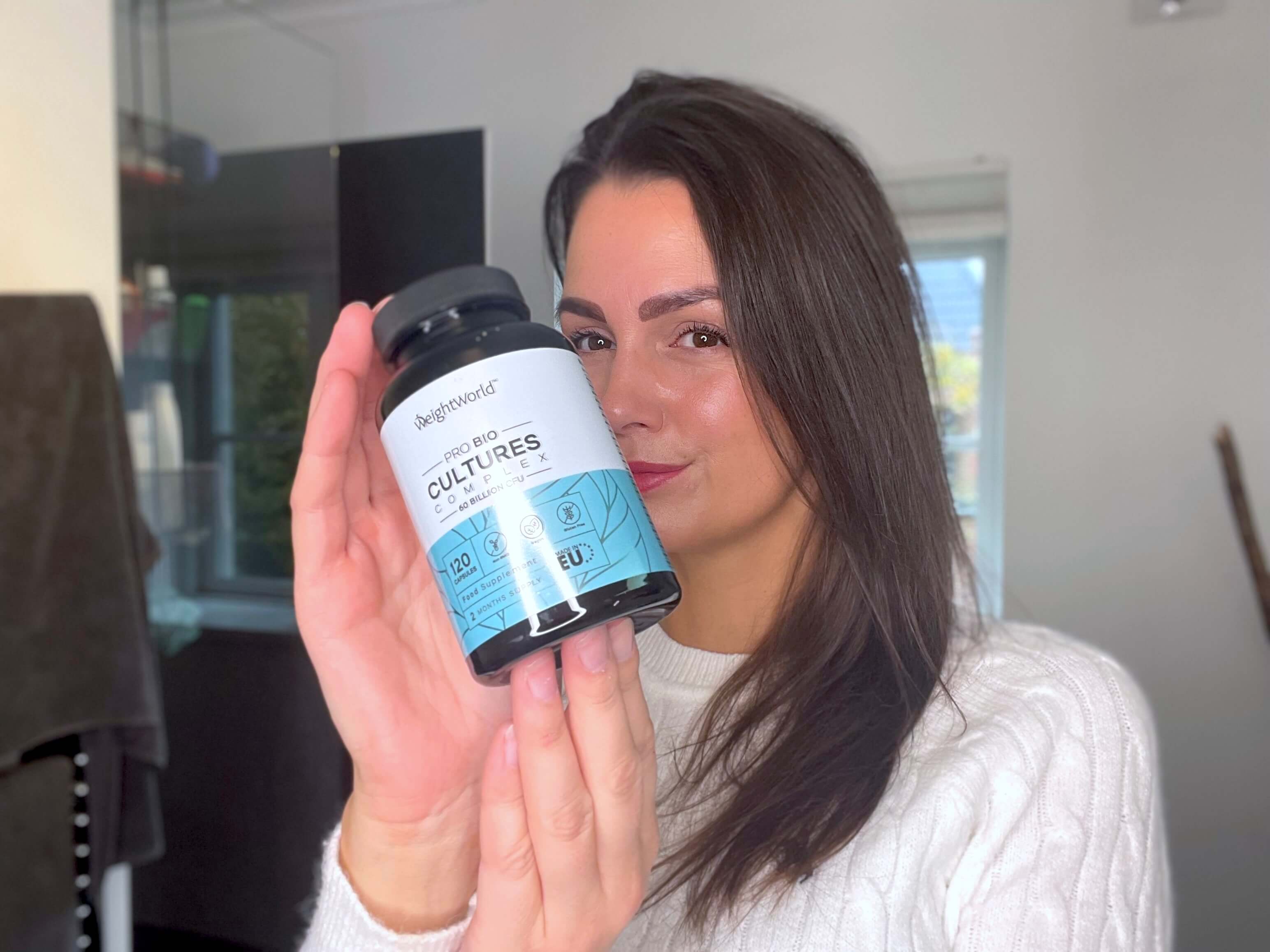 Kvinde med Weightworld Pro Bio Cultures Complex