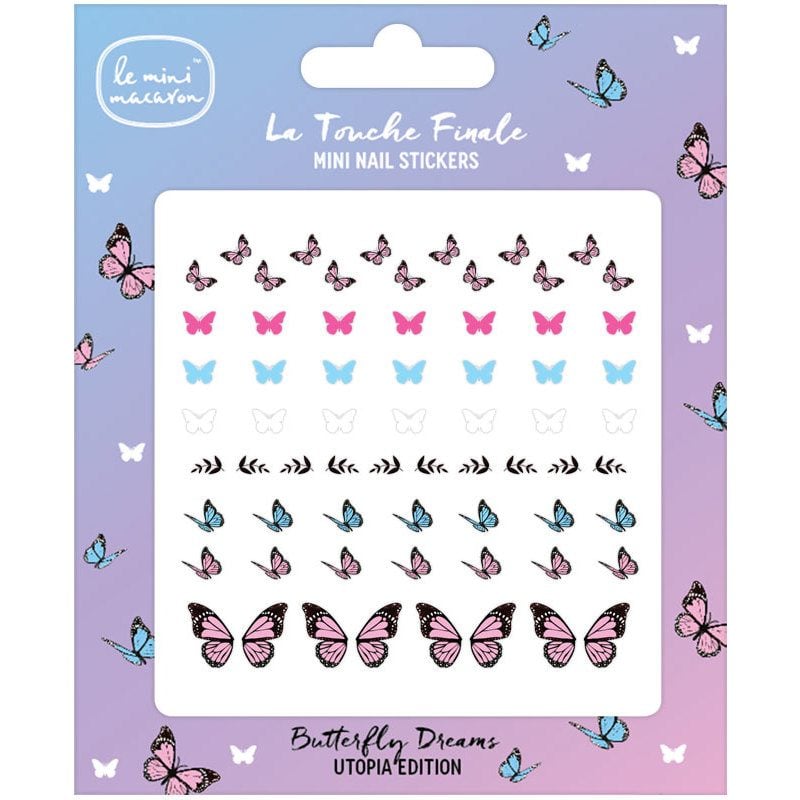 Le Mini Macaron Mini Nail Art Stickers - Butterfly Dreams 