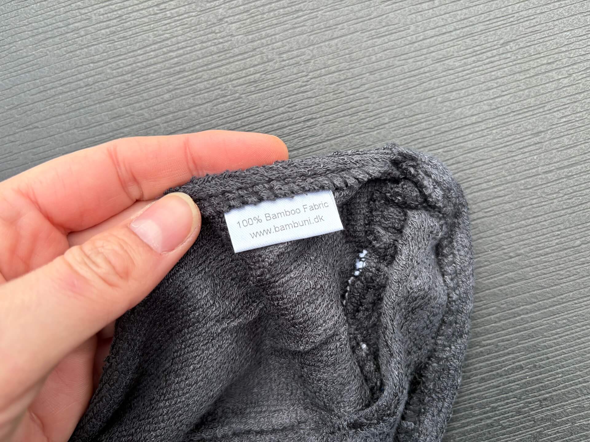 Materialeinfo på Bambuni Bambus Hårturban