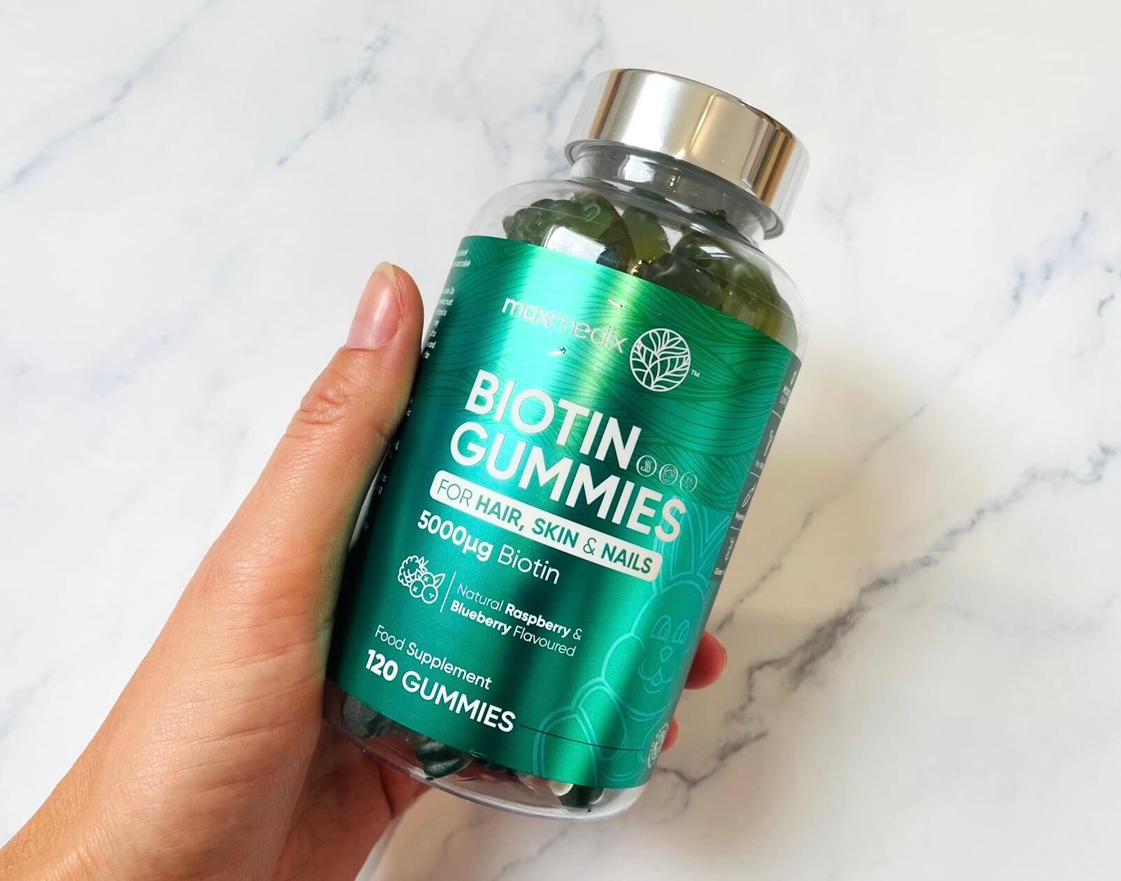 Maxmedix Biotin Gummies i hånd