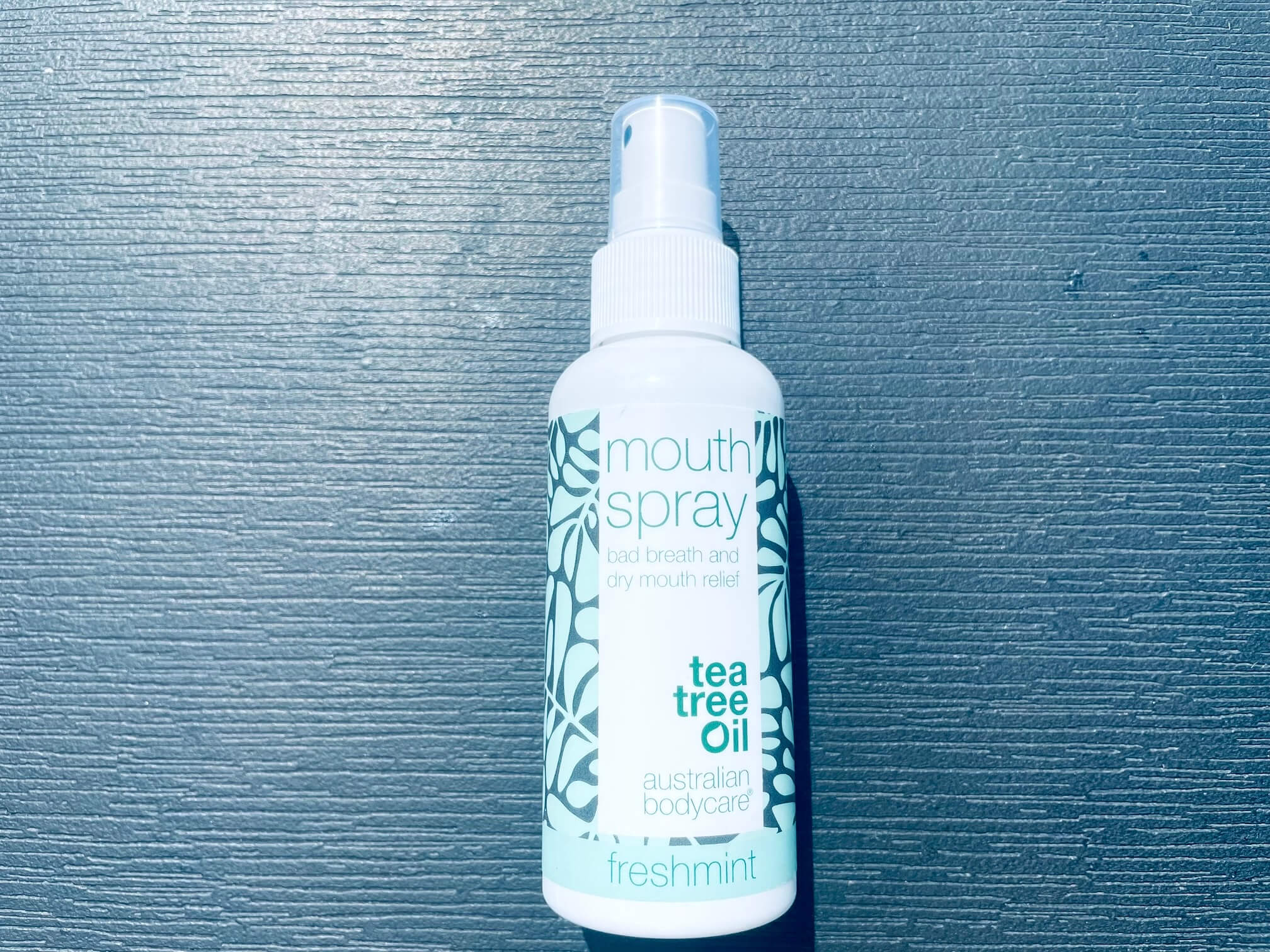 Mouth Spray fra Australian Bodycare på bord