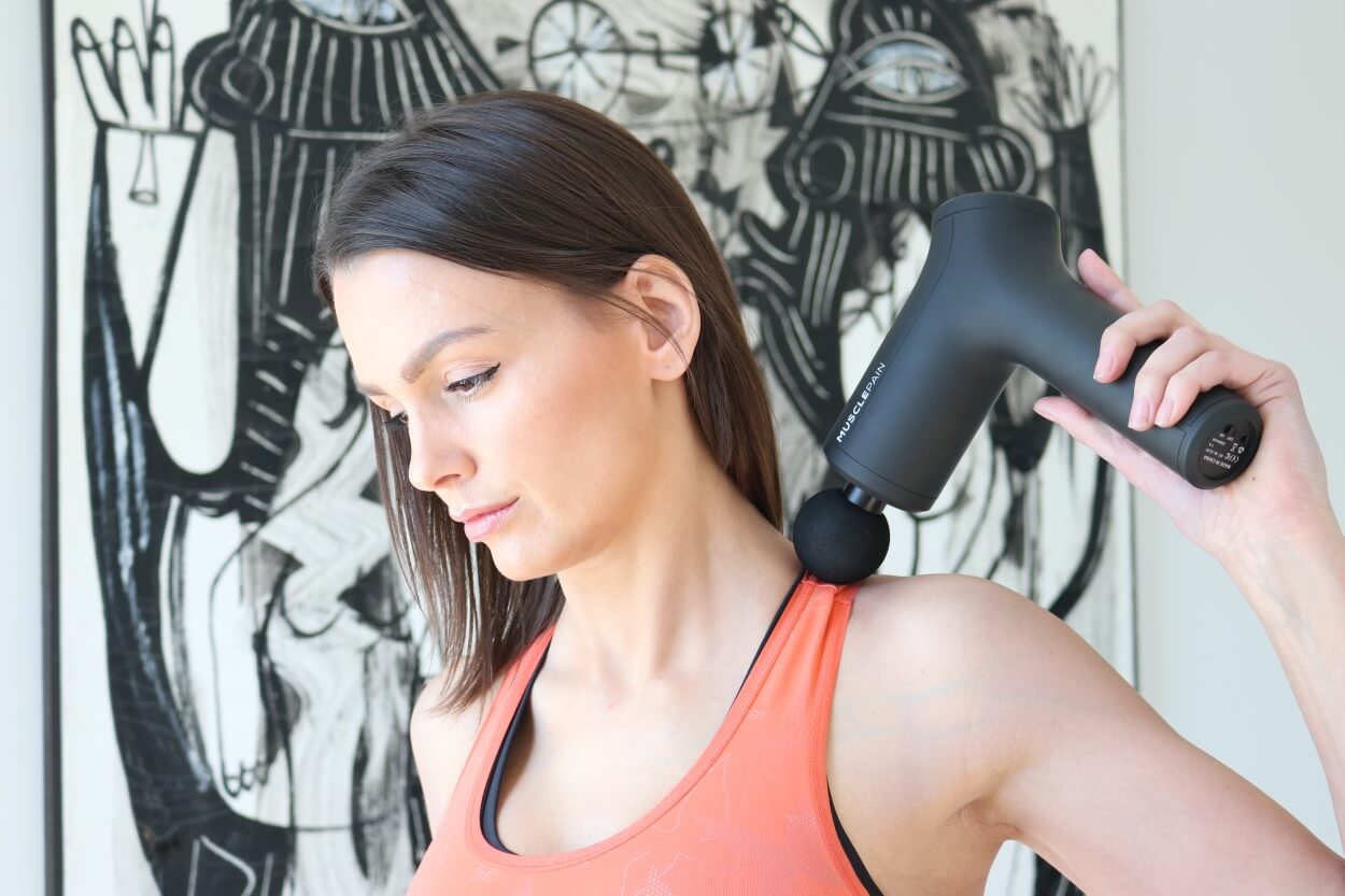 Musclepain massagepistol til massage af nakken