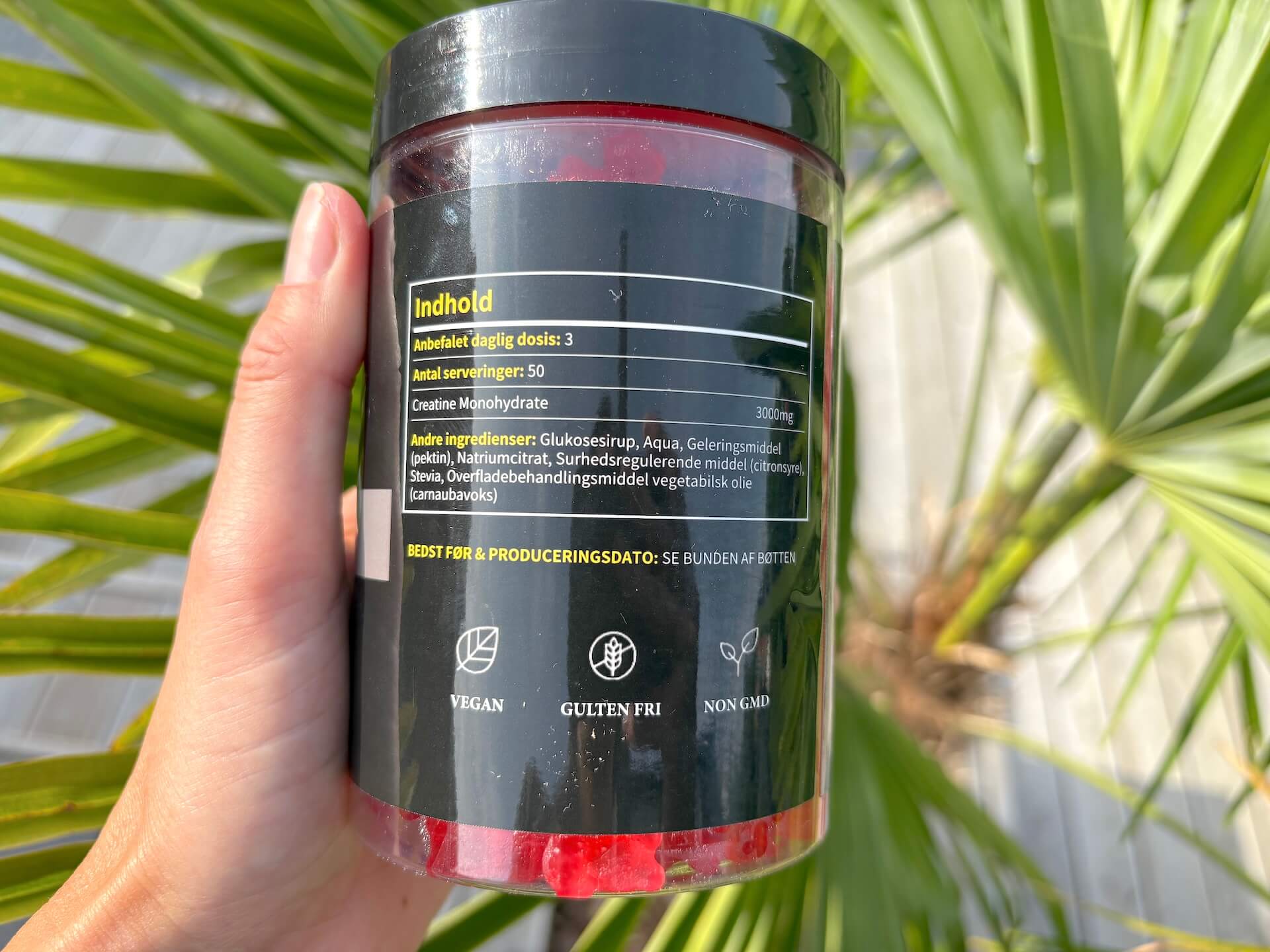 Næringsindhold i Gummi Gainz Creatine Gummies Strawberry