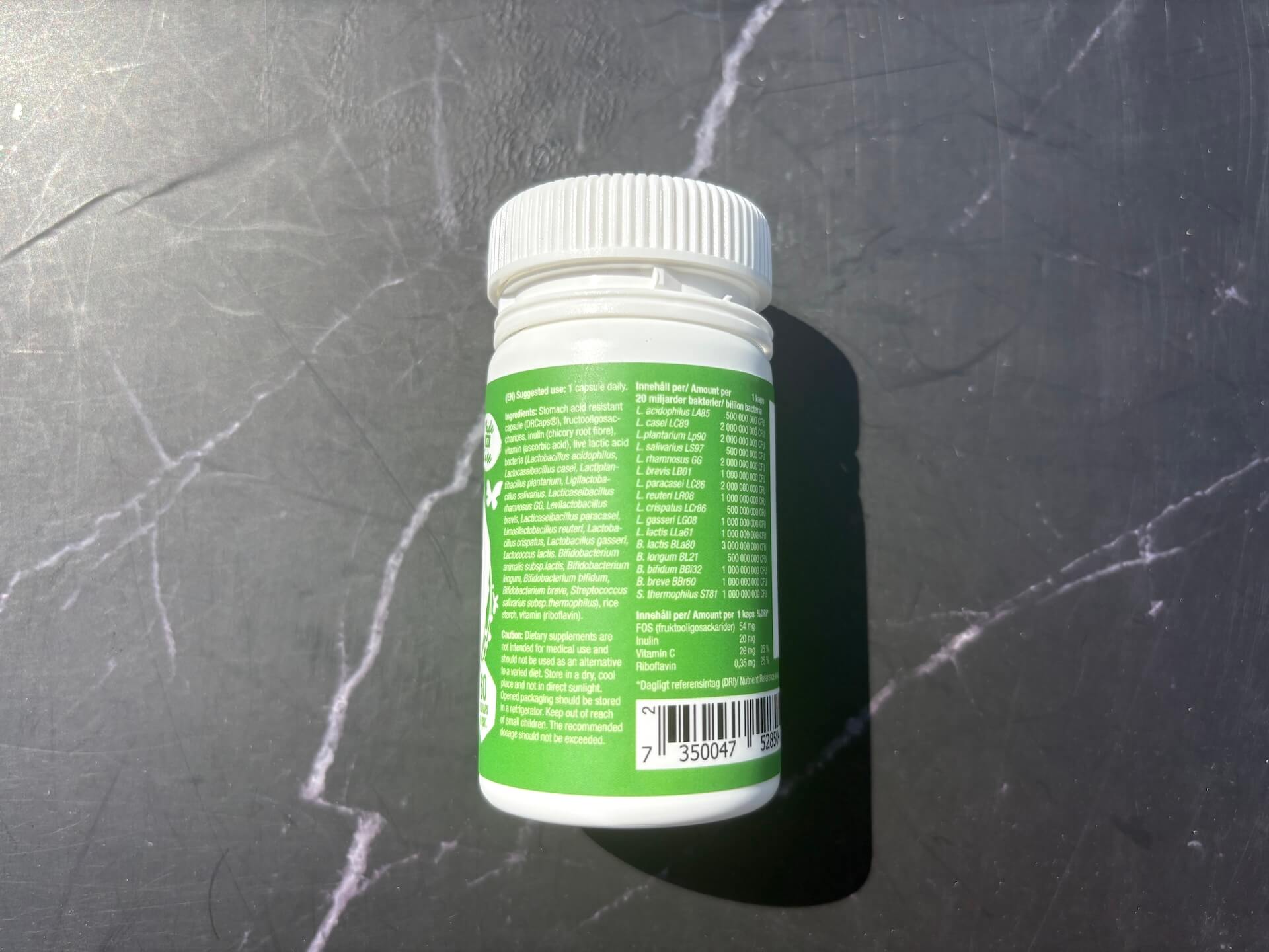 Næringsindhold i Healthwell Probiotic Premium