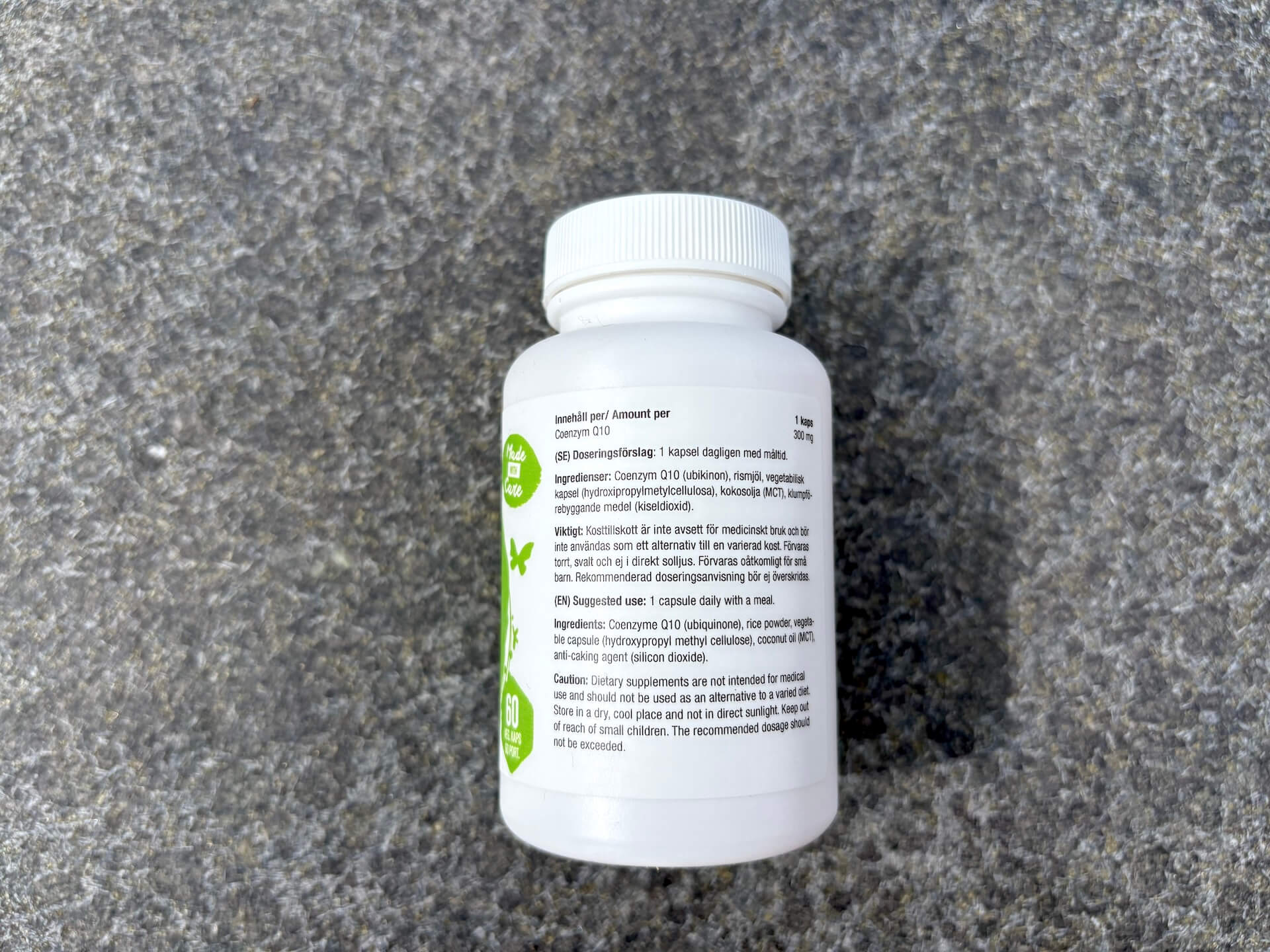 Næringsindhold i Healthwell Q10 300