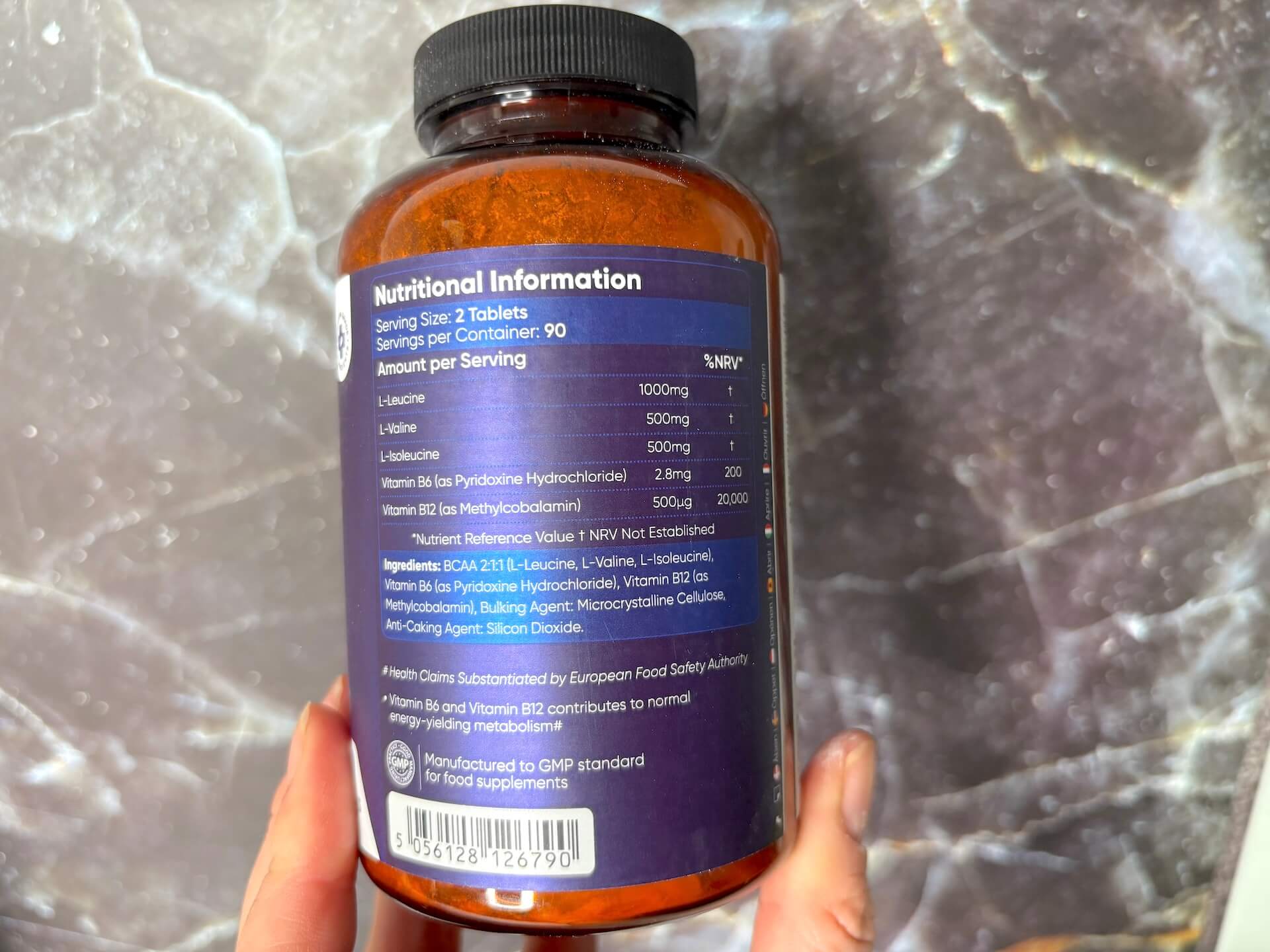 Næringsindhold i WeightWorld BCAA