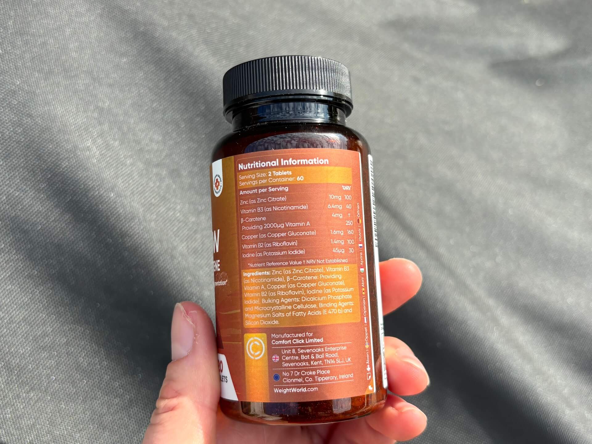 Næringsindhold i WeightWorld Sunglow