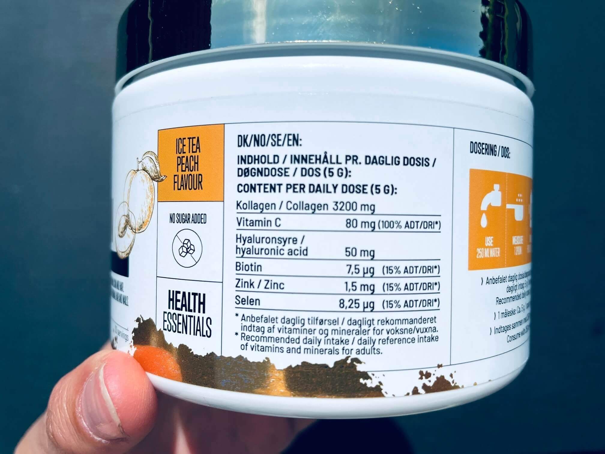 Næringsindhold på Bodylab Collagen