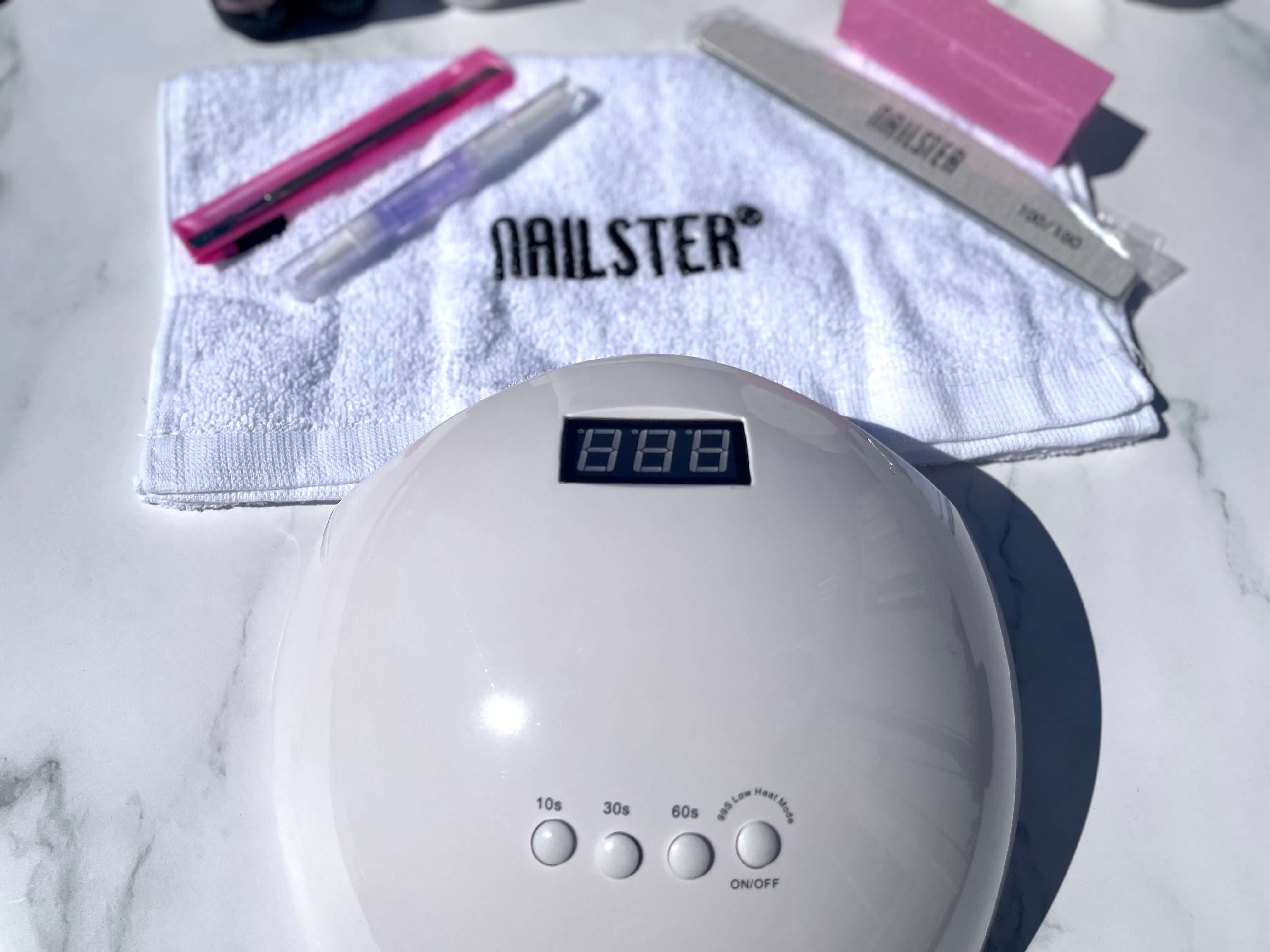 Nailster Premium gellak lampe foran produkter