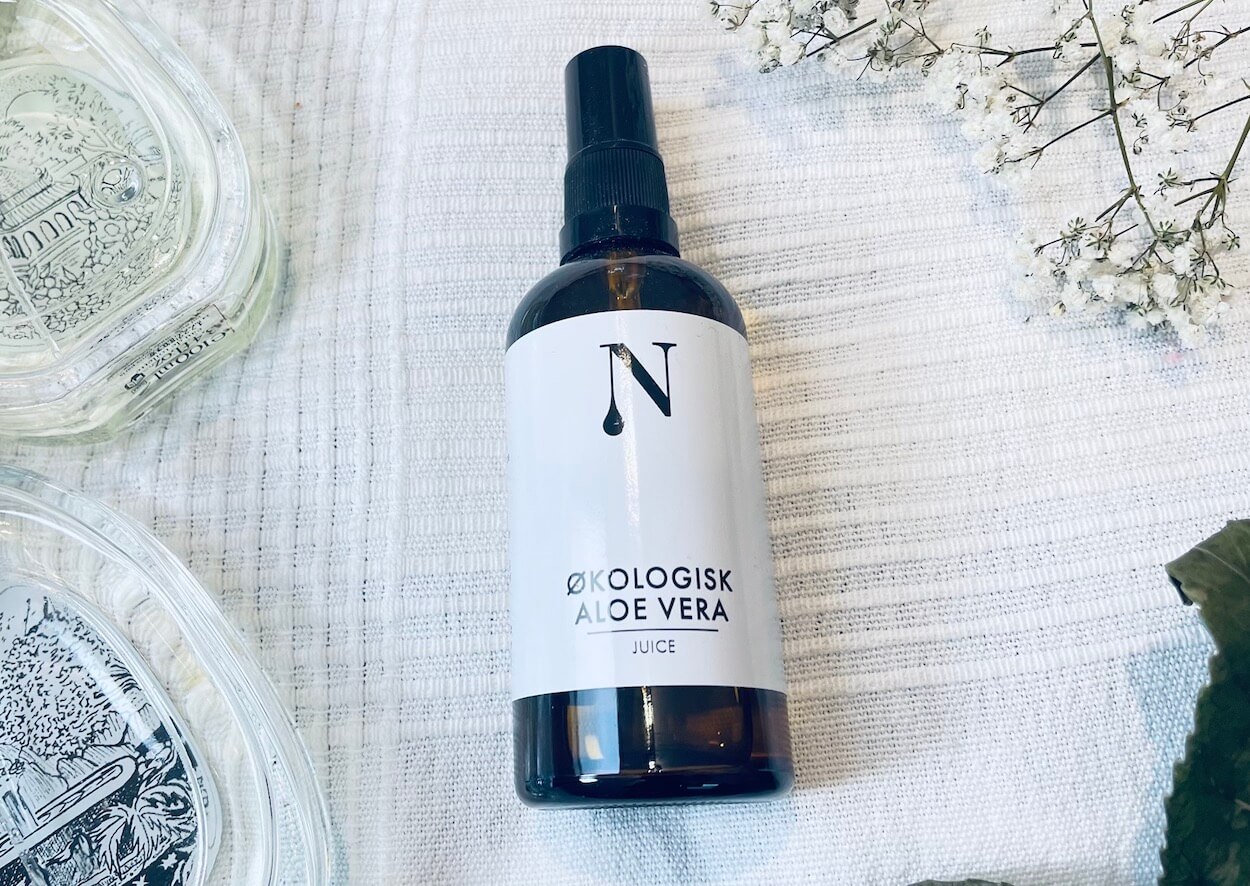 Naturligolie aloe vera spray på seng