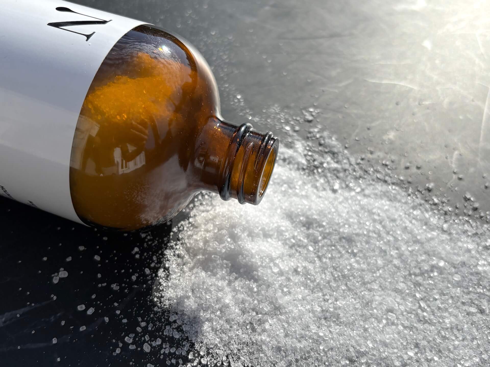 Naturligolie Epsom Salt tæt på Naturligolie Epsom Salt