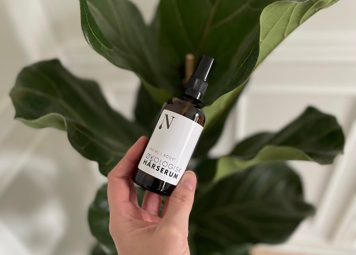 Naturligolie Økologisk hårvækstserum i hånd