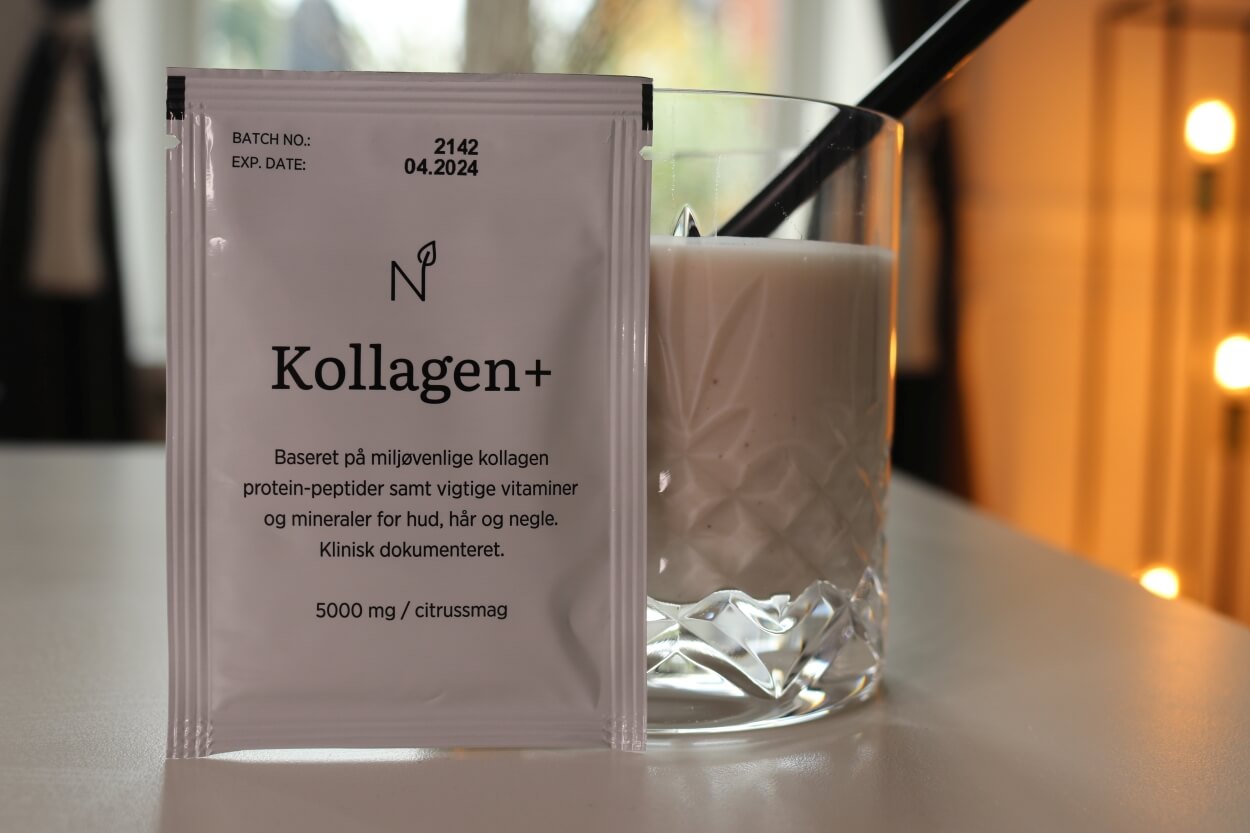 Nutrinic Kollagen Plus kollagenpulver i smoothie