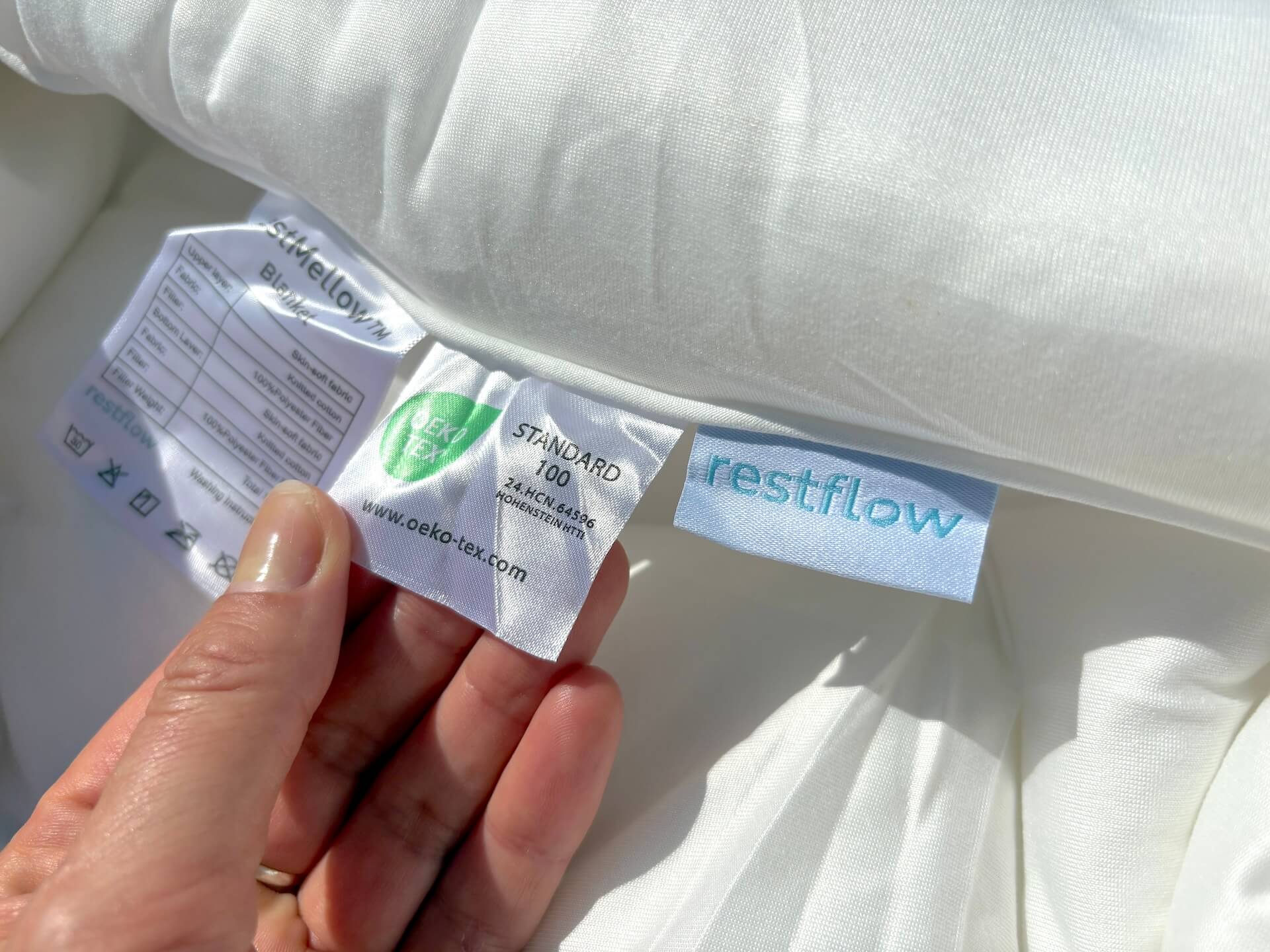 OEKA-TEX certificering på restflow RestMellow dyne