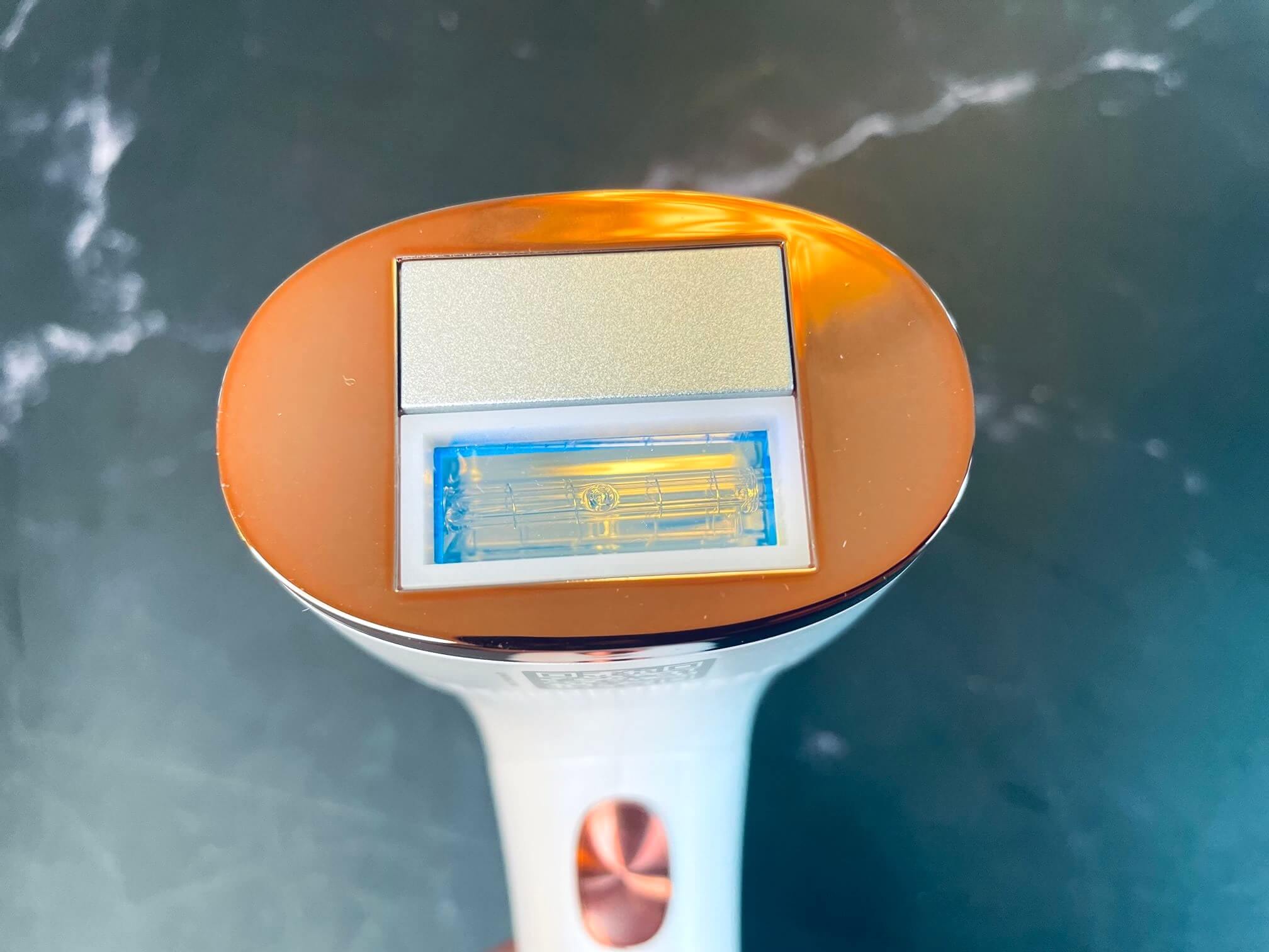 Optisk safirkrystal på front af IPL FastFlash