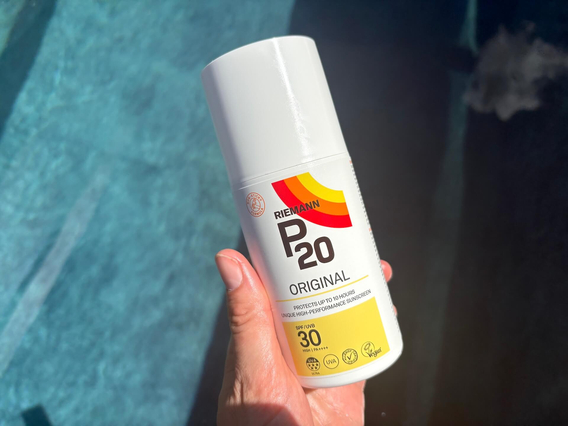 P20 Riemann Original Spray SPF 30 solcreme faktor 30 over vand