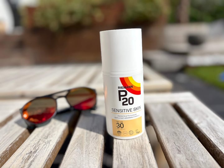 P20 Riemann Sensitive Skin SPF 30 solcreme ved solbriller