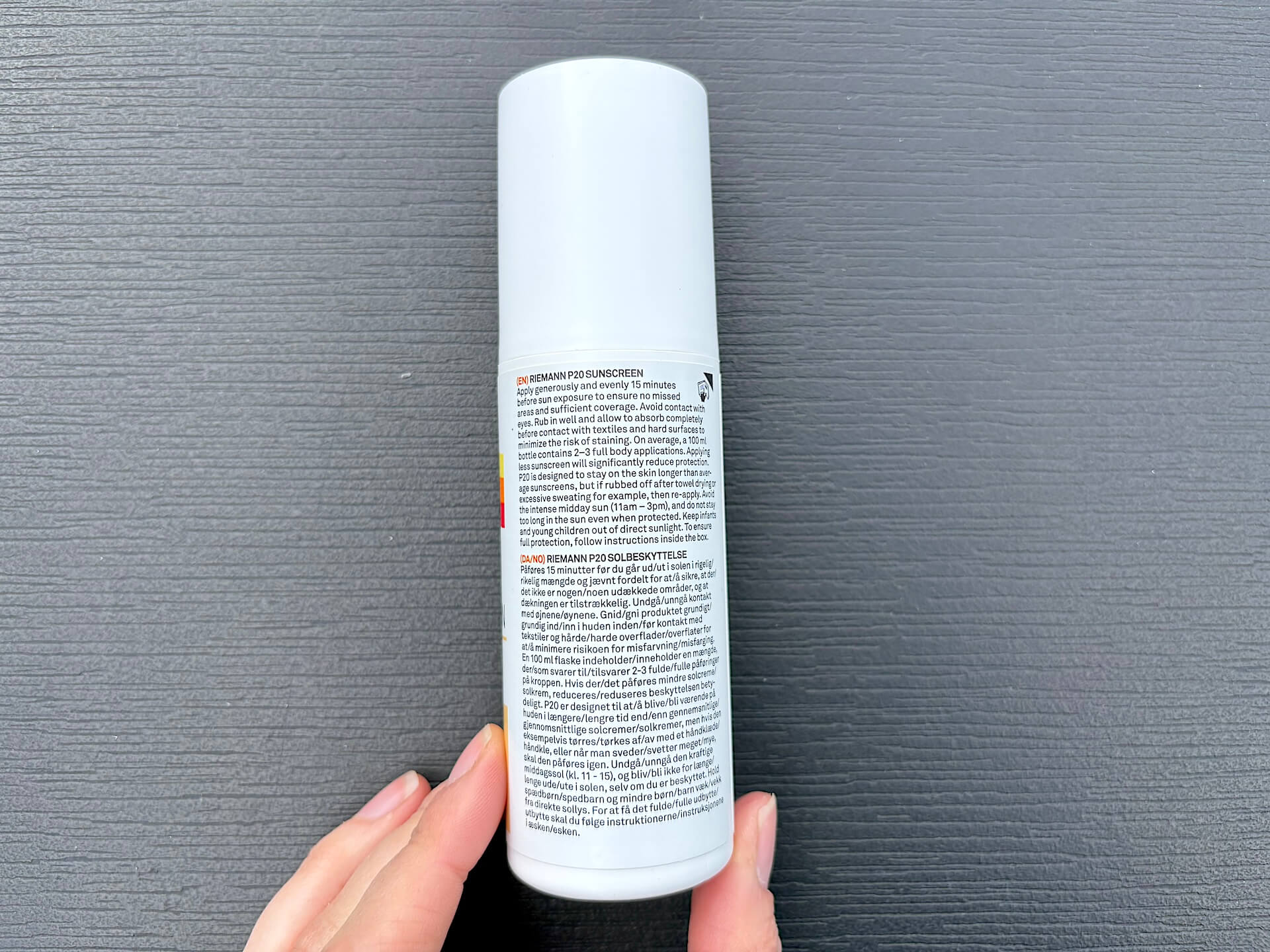 P20 Riemann Sensitive Skin SPF 50+ info bagpå