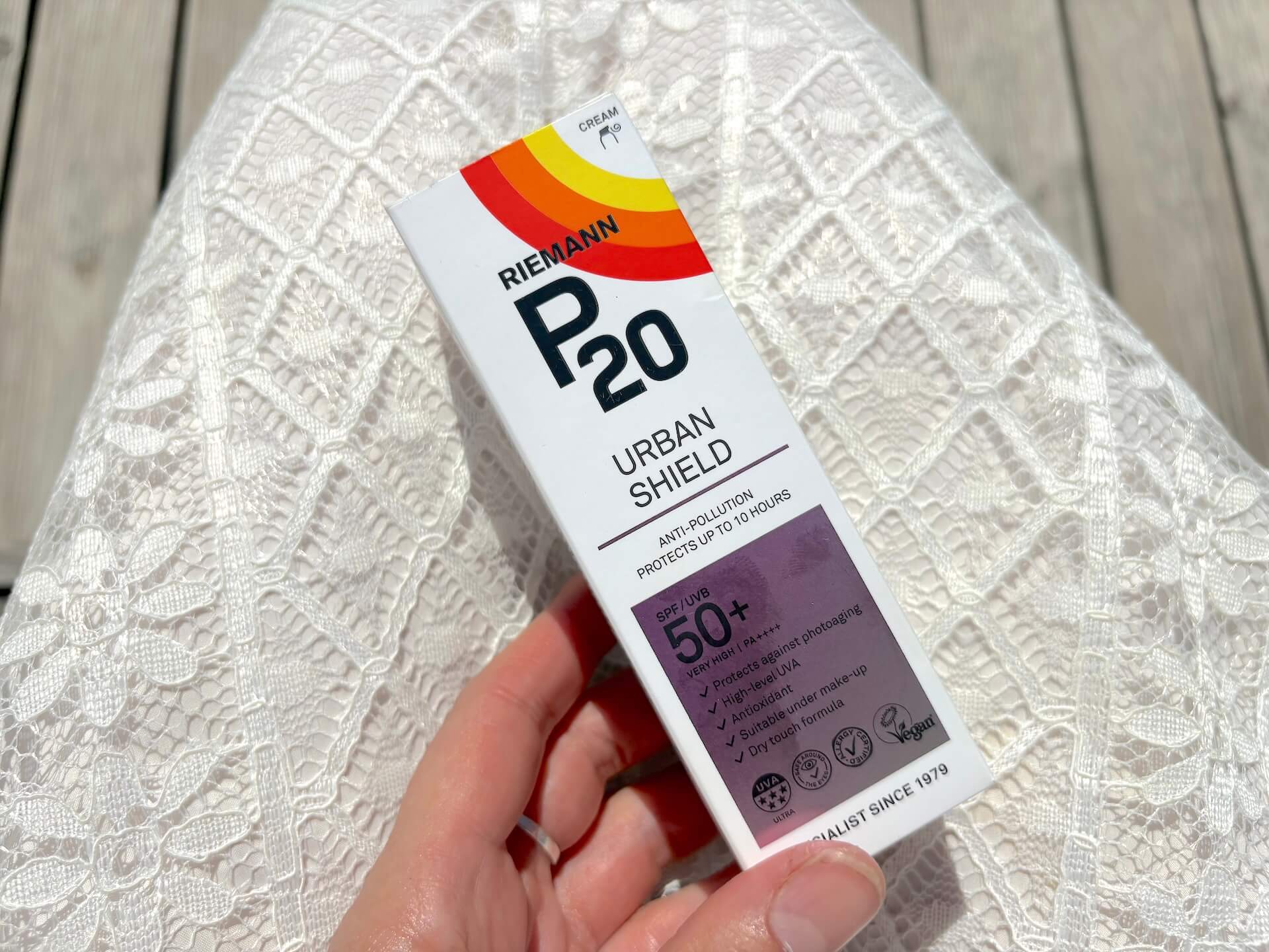 P20 Riemann Urban Shield SPF 50+ kasse i skød
